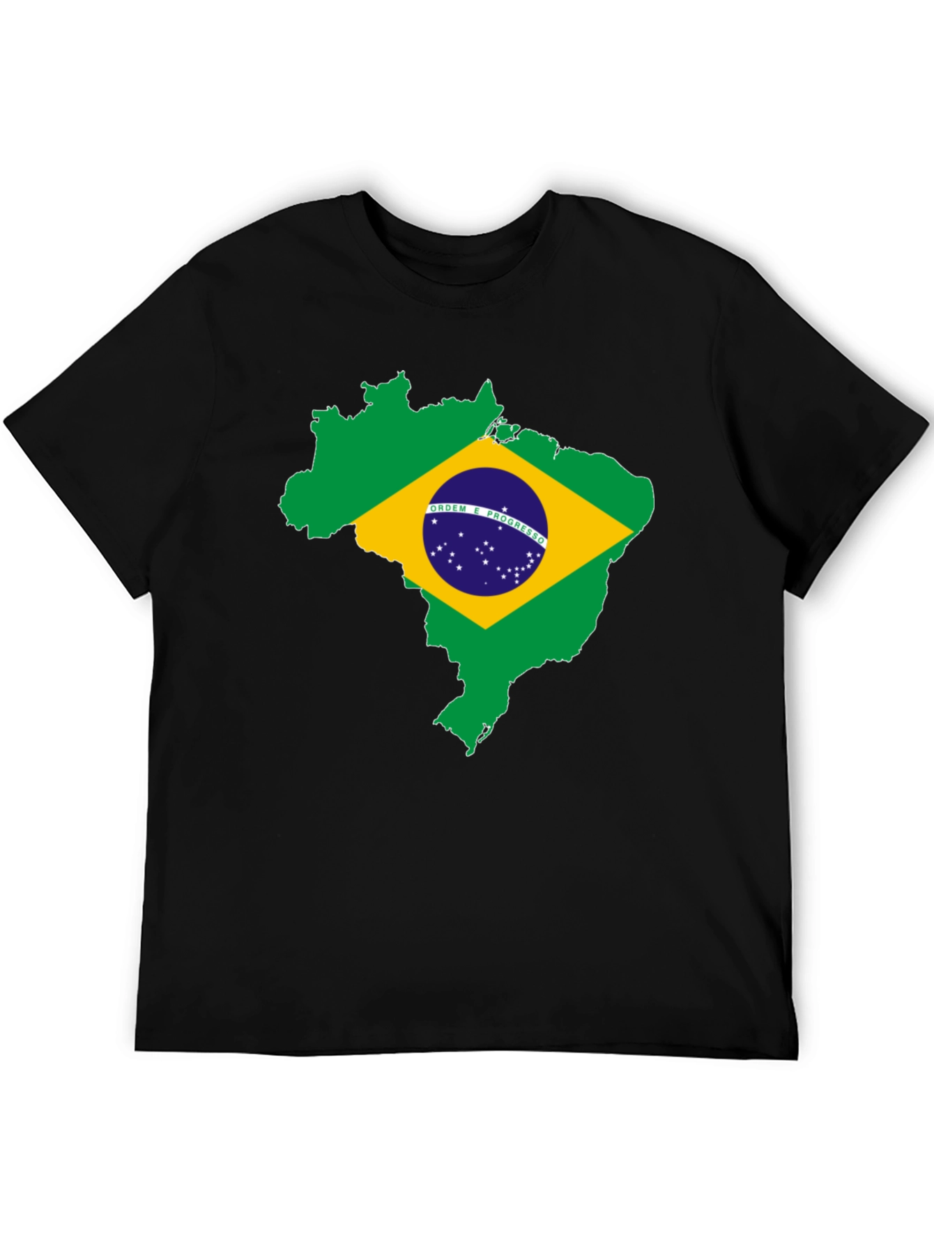 Brazil Flag Map T-Shirt