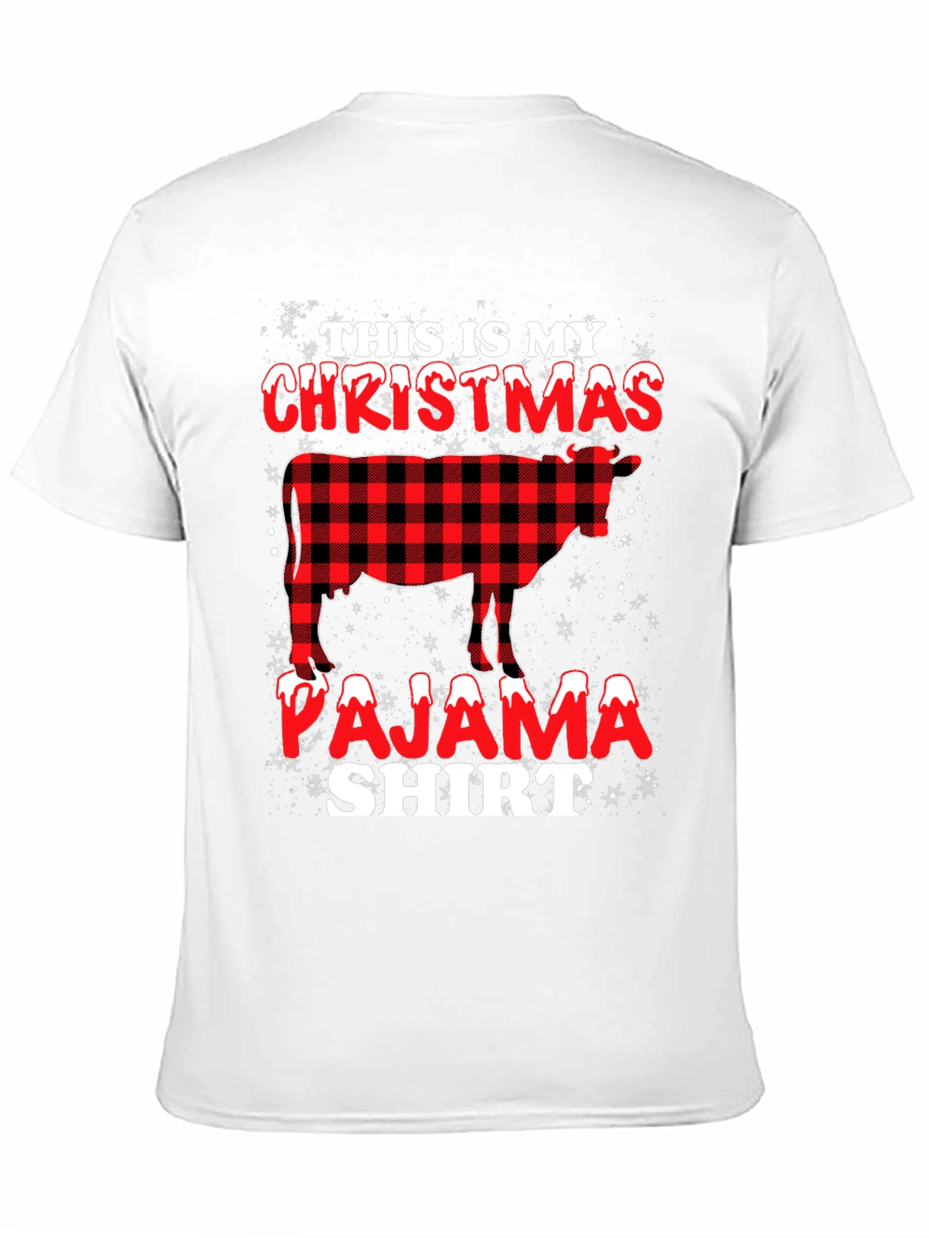 Christmas Cow Pajama Shirt