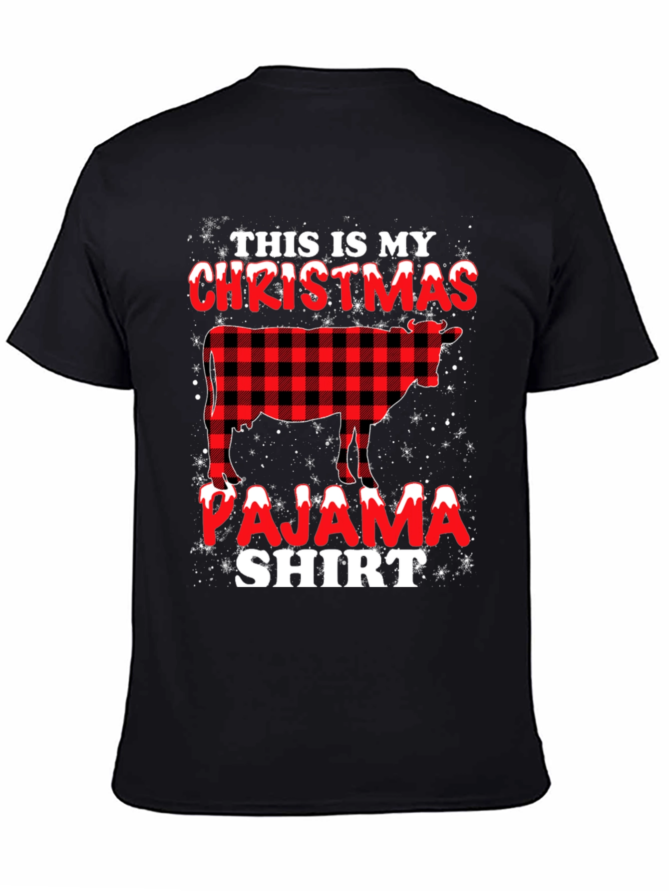 Christmas Cow Pajama Shirt