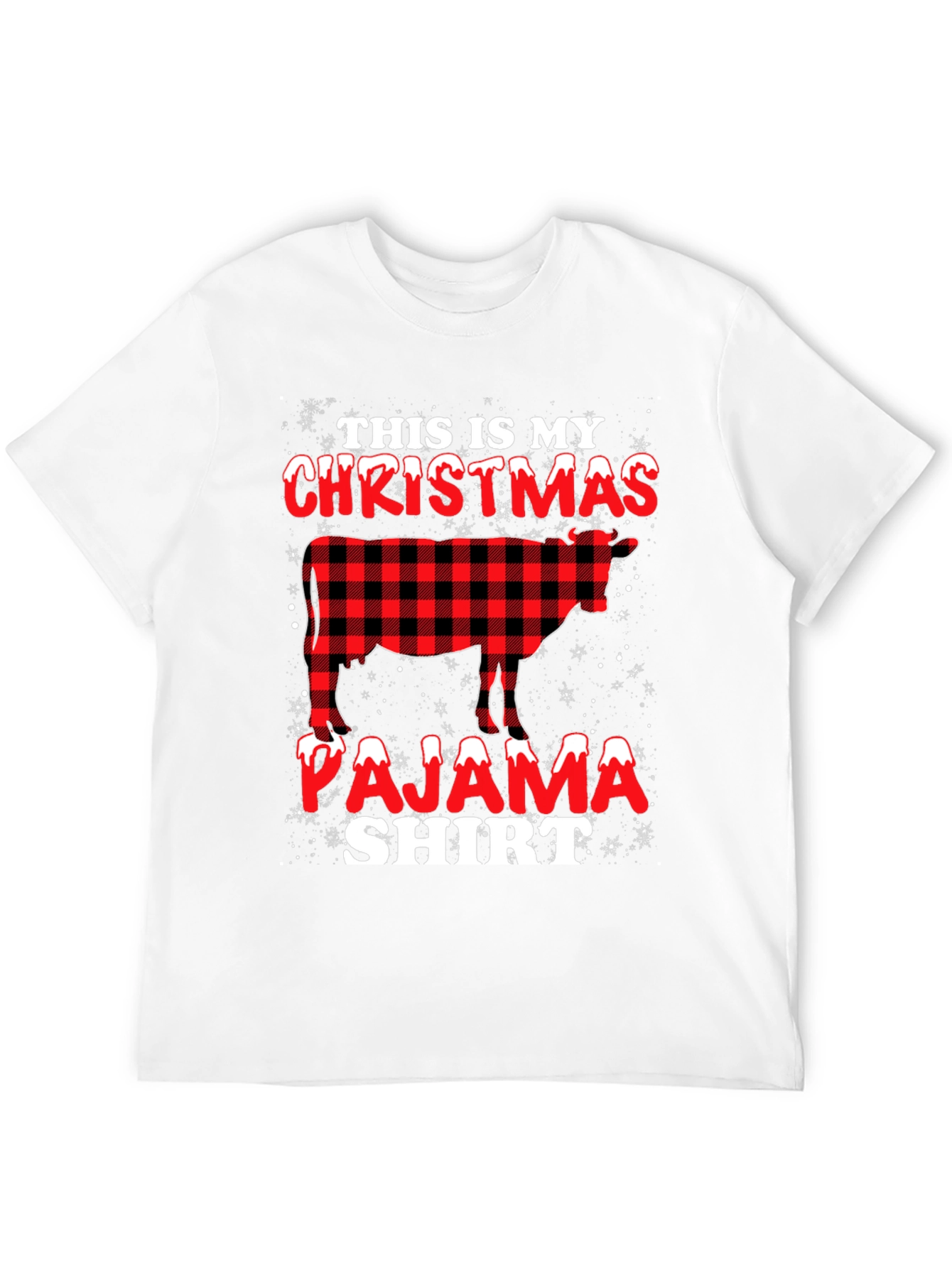 Christmas Cow Pajama Shirt
