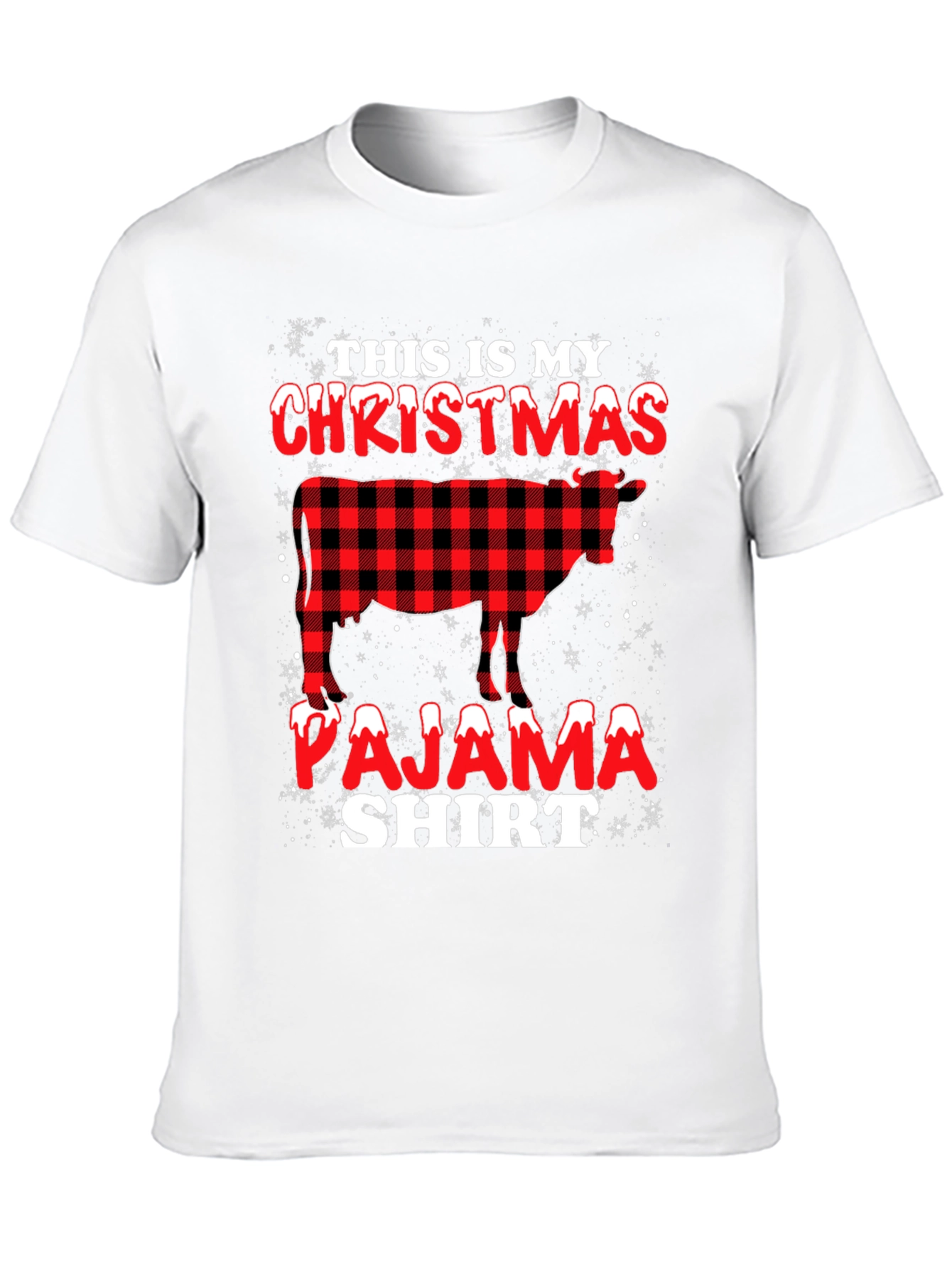 Christmas Cow Pajama Shirt