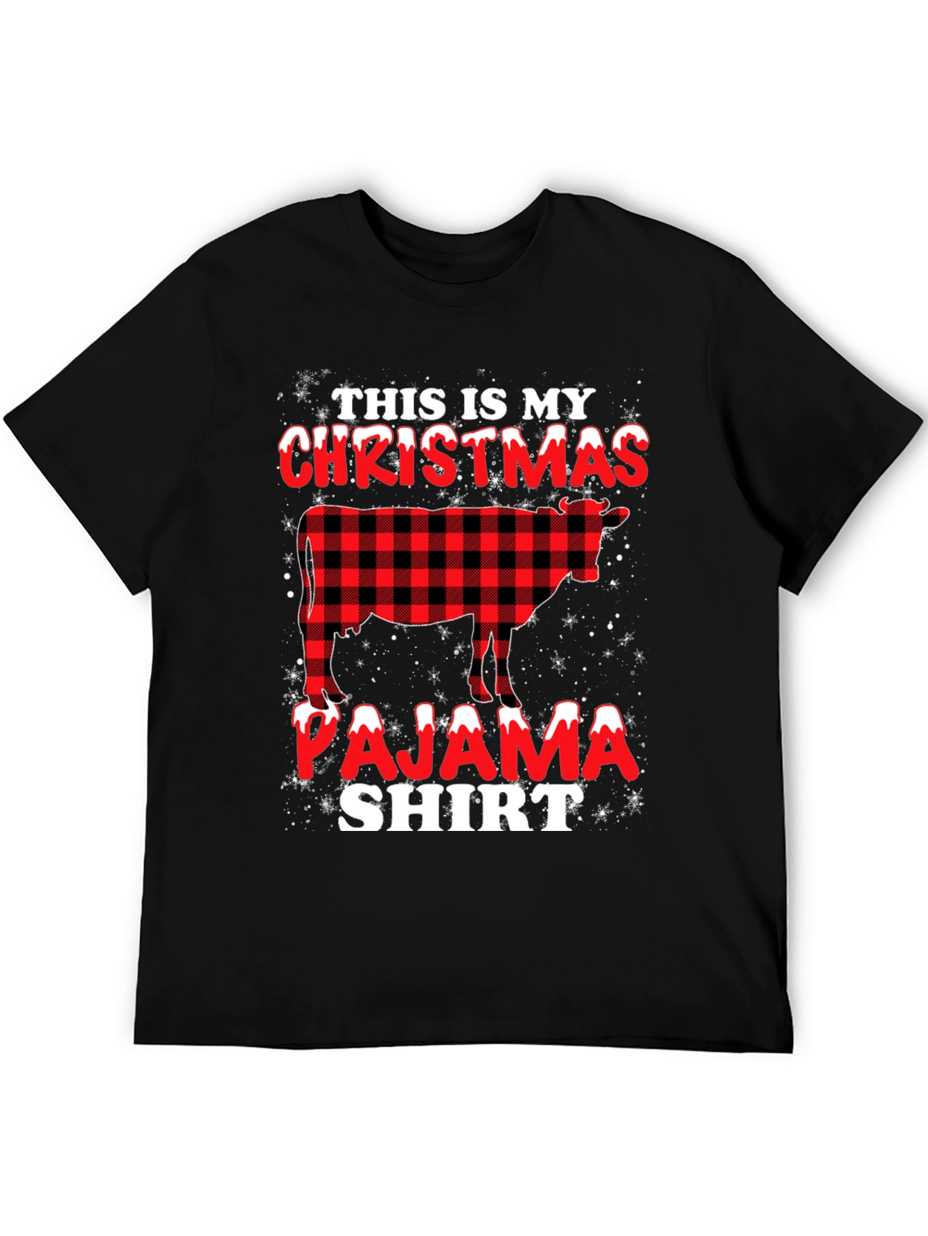 Christmas Cow Pajama Shirt