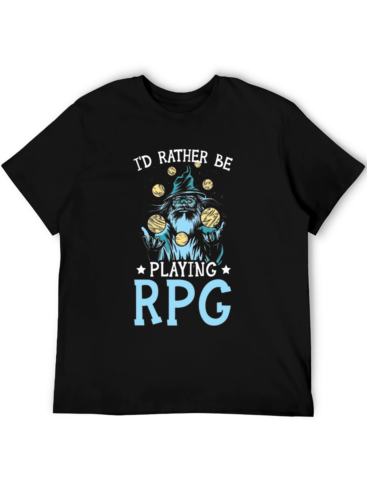 Id Rather Be Playing RPG T-Shirt - Black