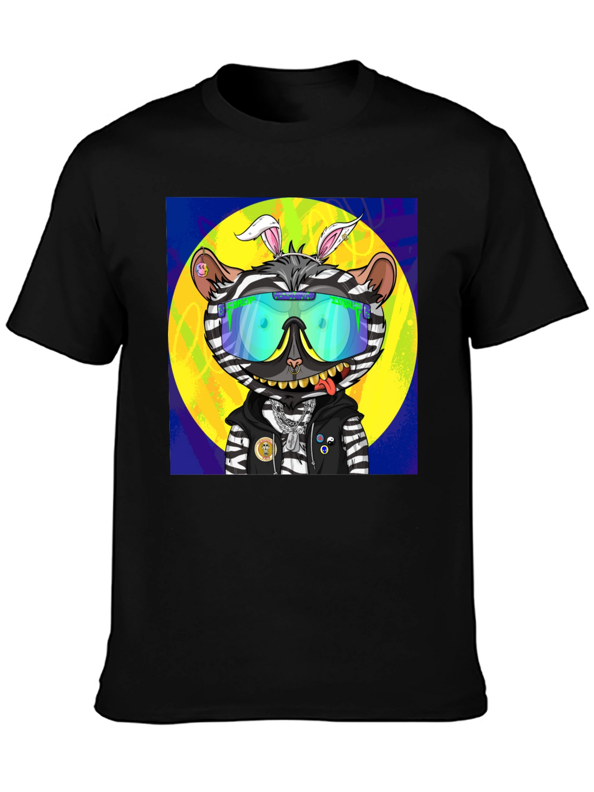 Funky Zebra Cartoon T-Shirt