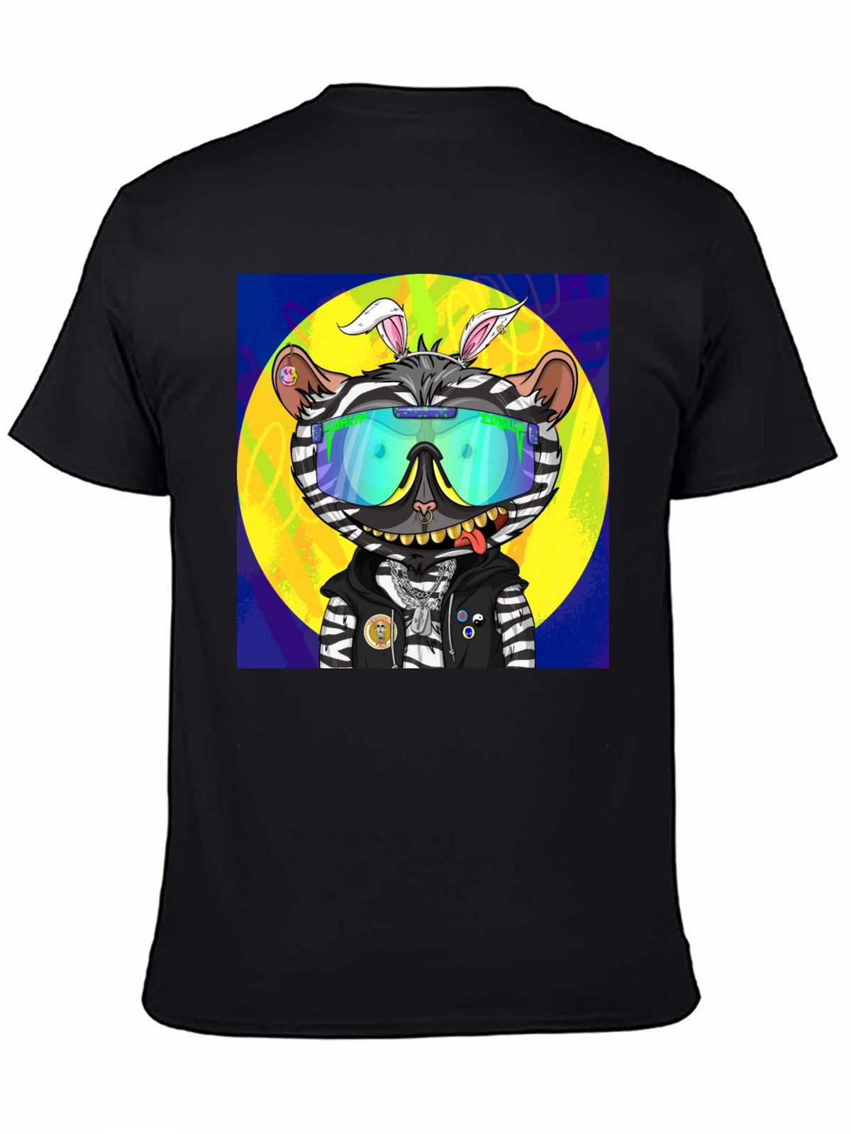 Funky Zebra Cartoon T-Shirt