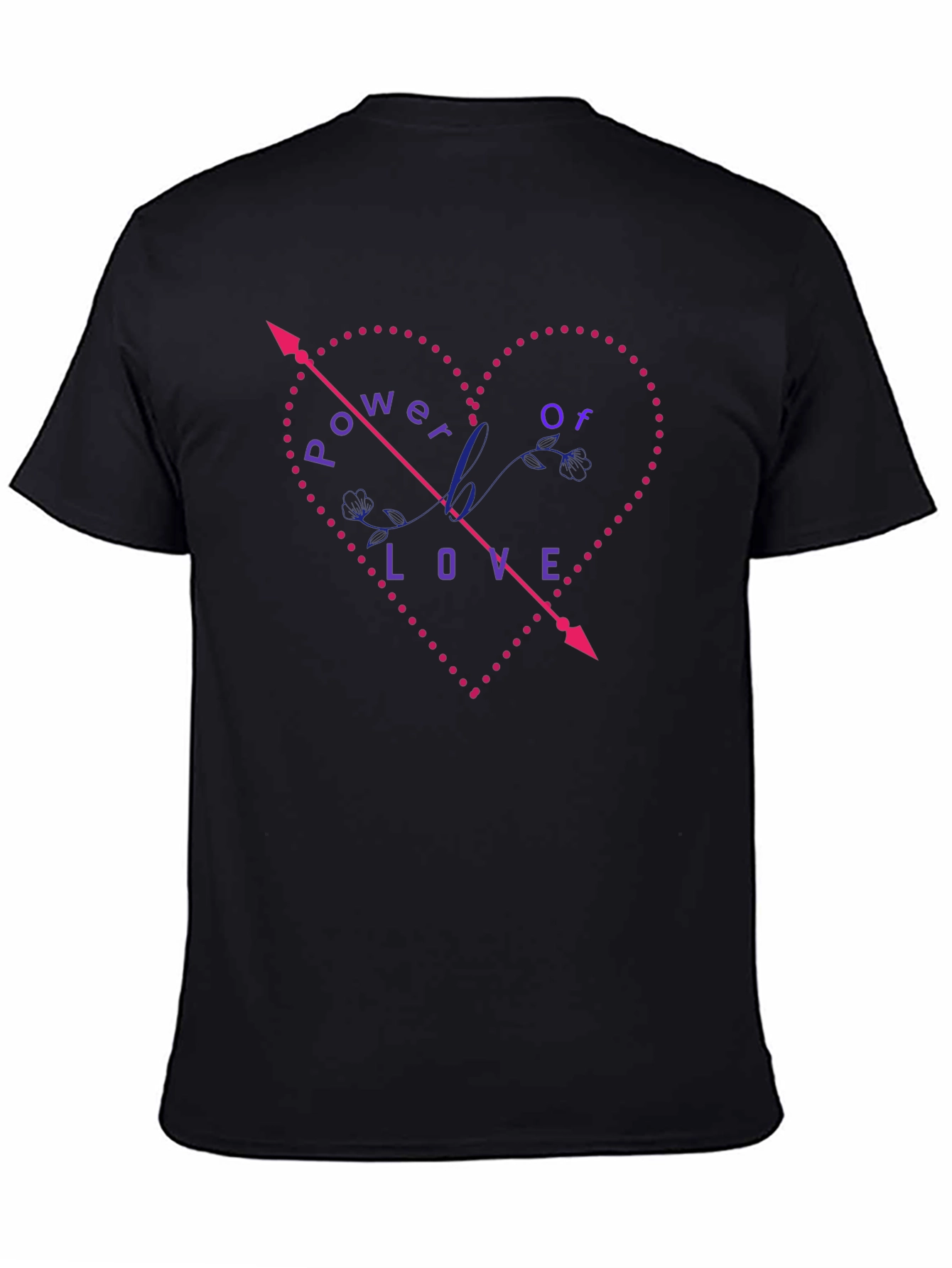 Power of Love Graphic Tee - Black