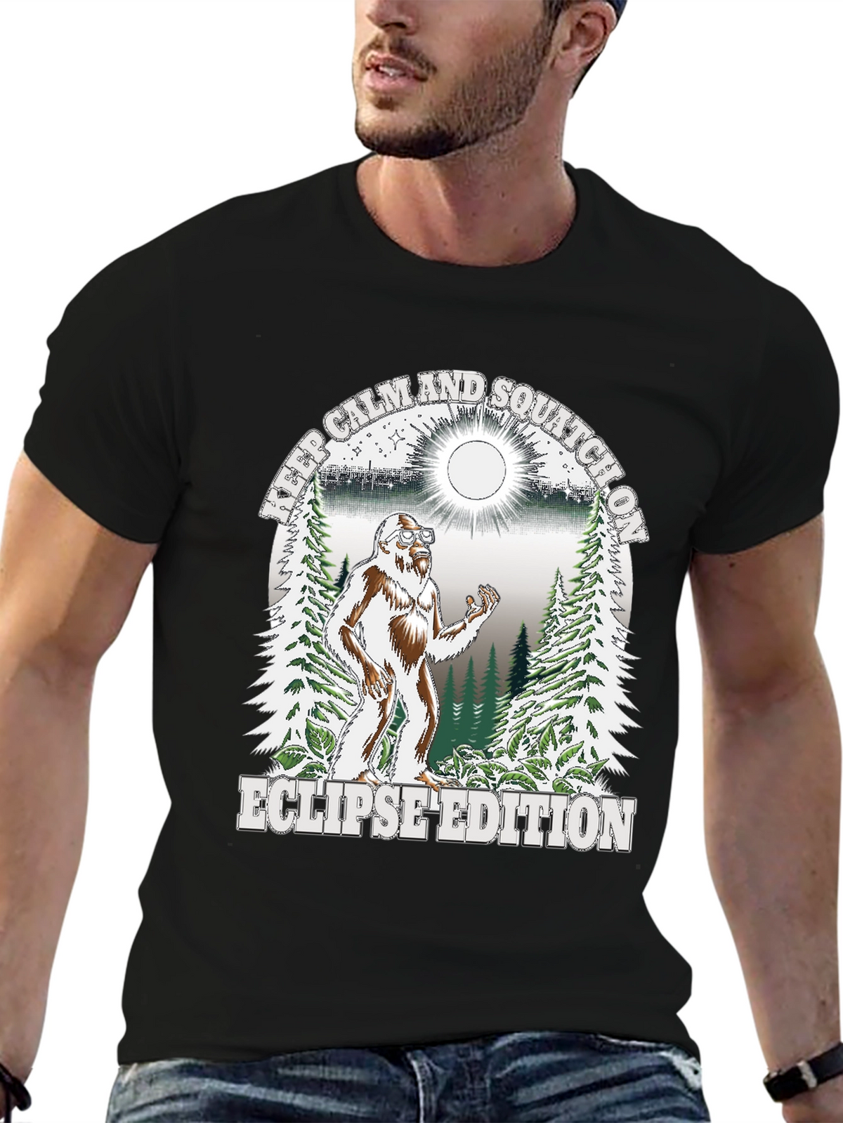 Keep Calm Squatch On Eclipse Edition T-Shirt