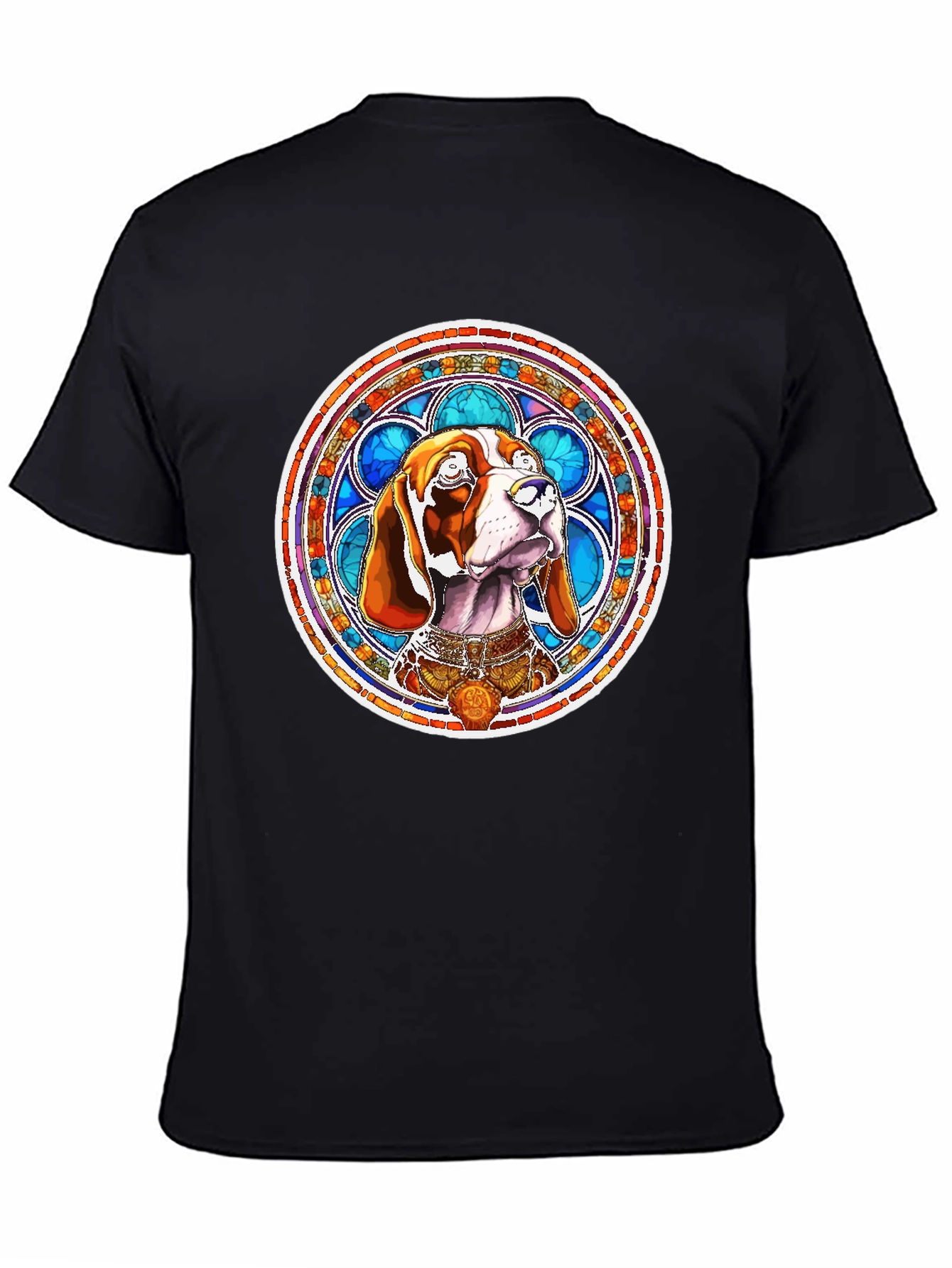 Dog Stained Glass Art T-Shirt