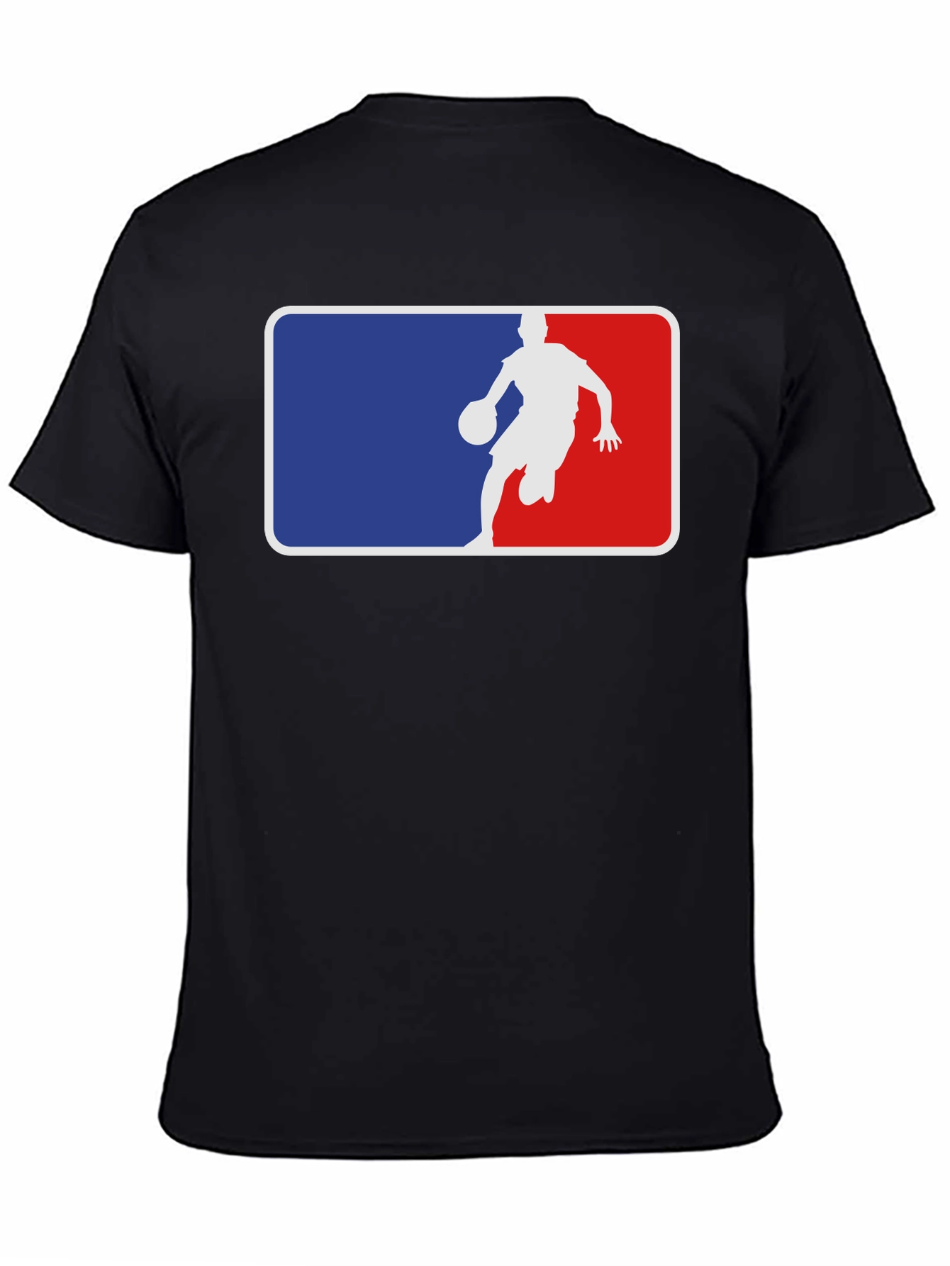 Basketball Player Logo Black T-Shirt