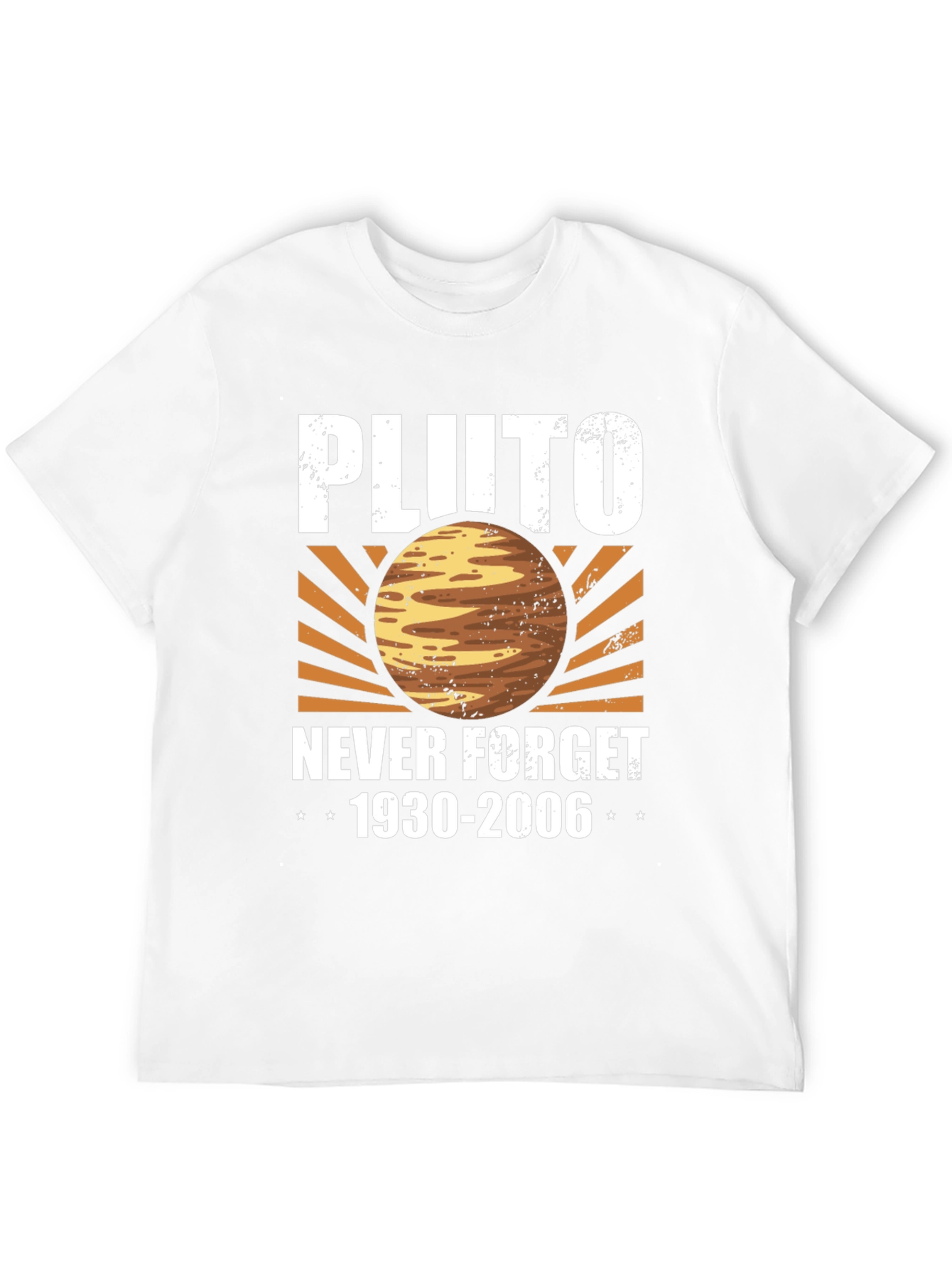 Pluto Never Forget T-Shirt - Retro Graphic Tee