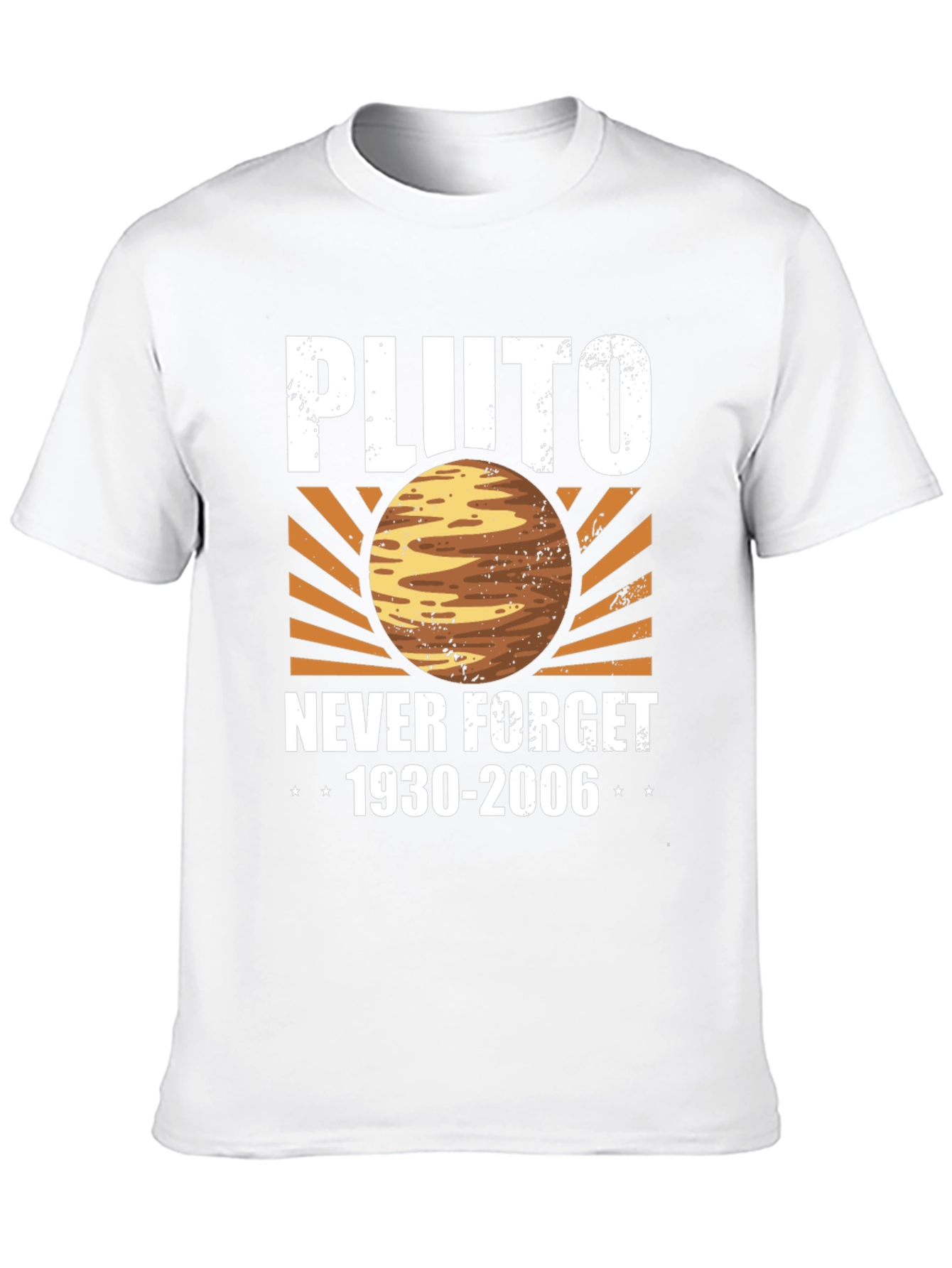 Pluto Never Forget T-Shirt - Retro Graphic Tee