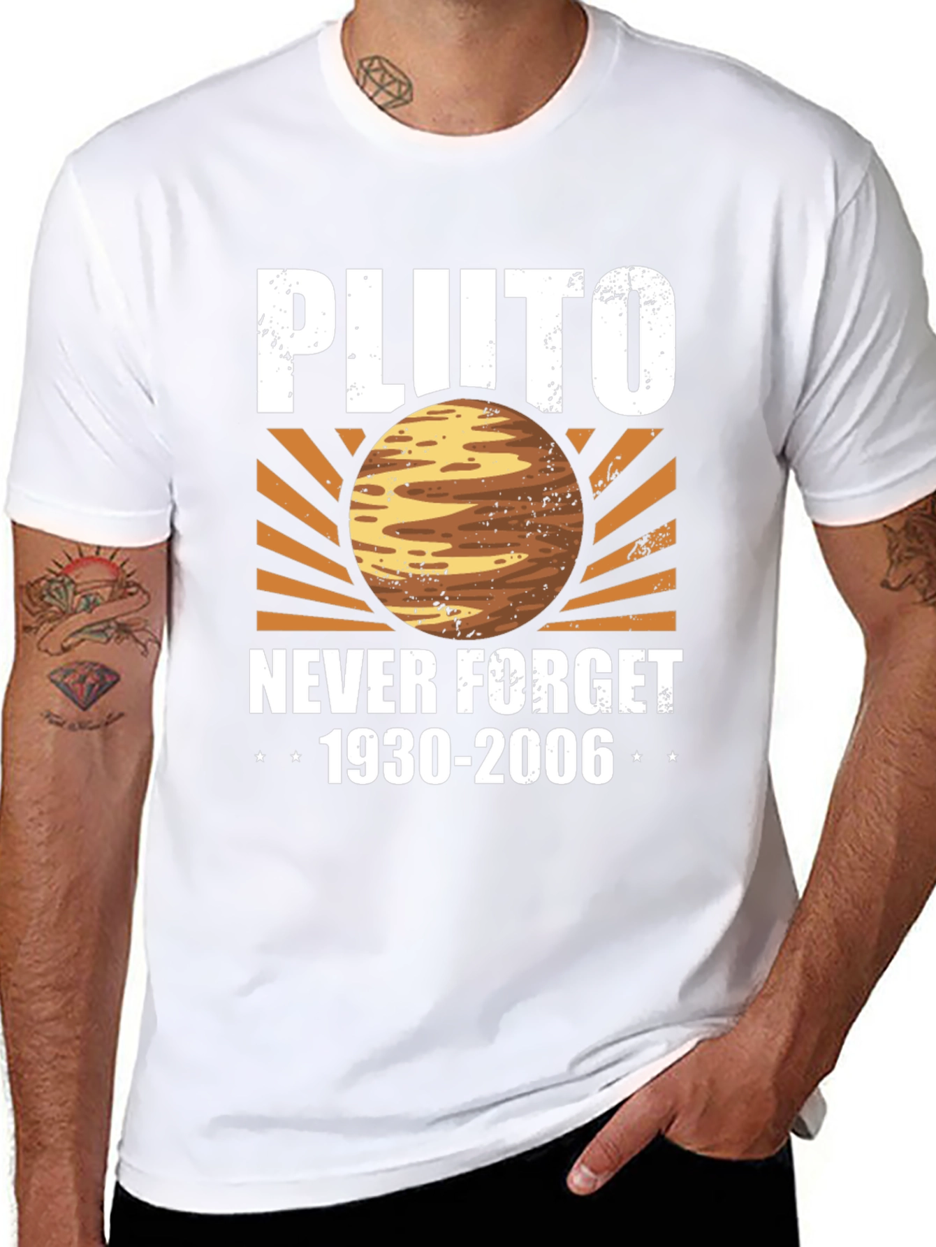 Pluto Never Forget T-Shirt - Retro Graphic Tee