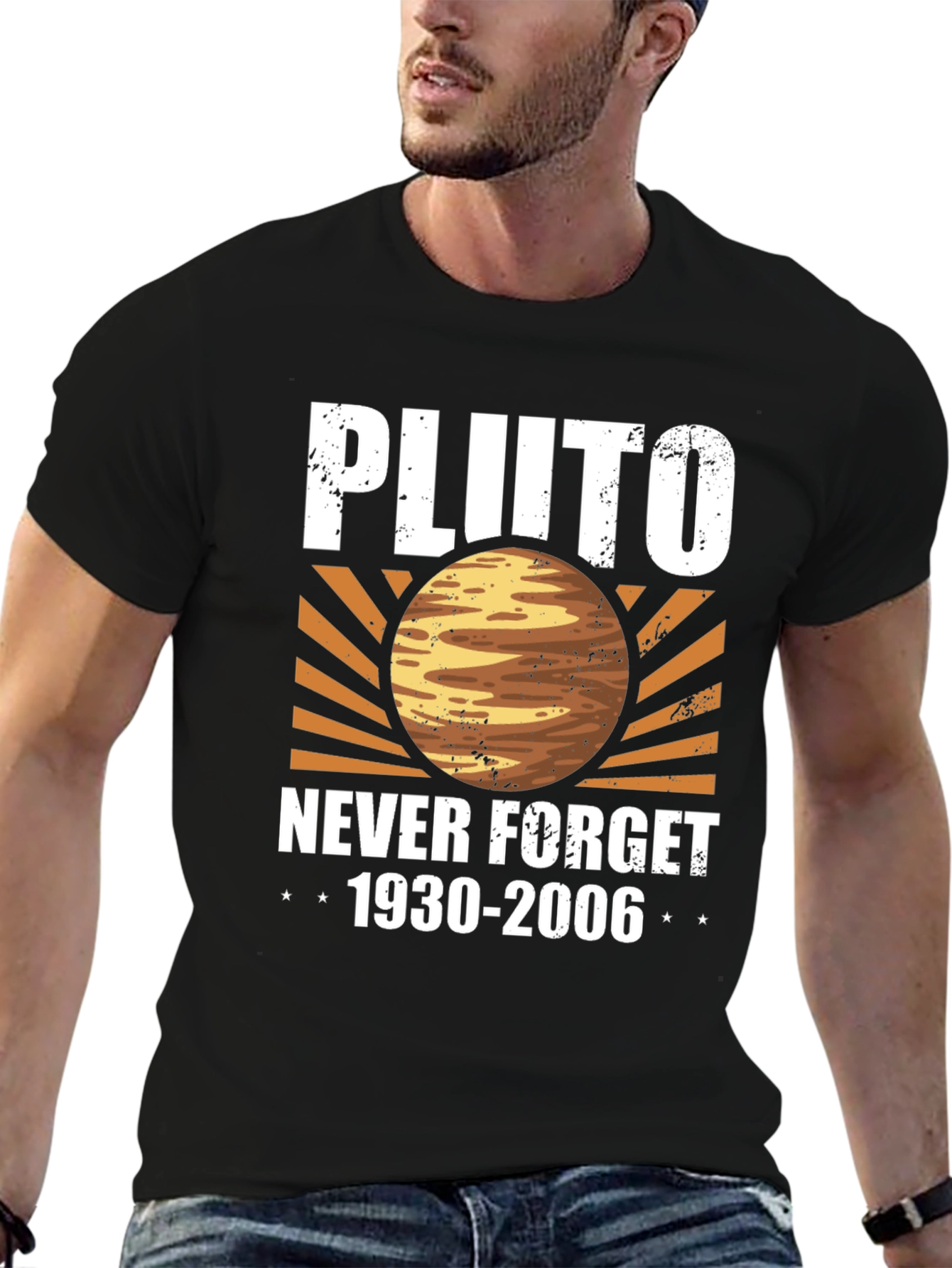 Pluto Never Forget T-Shirt - Retro Graphic Tee