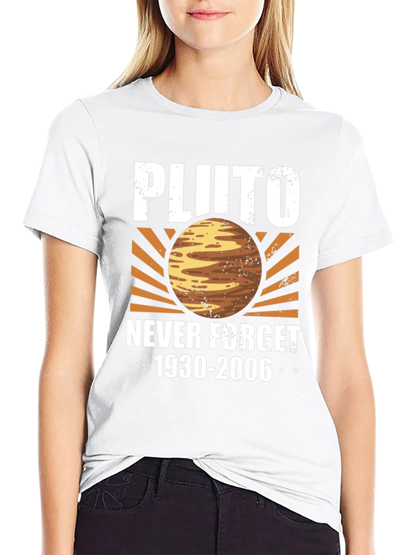 Pluto Never Forget T-Shirt - Retro Graphic Tee