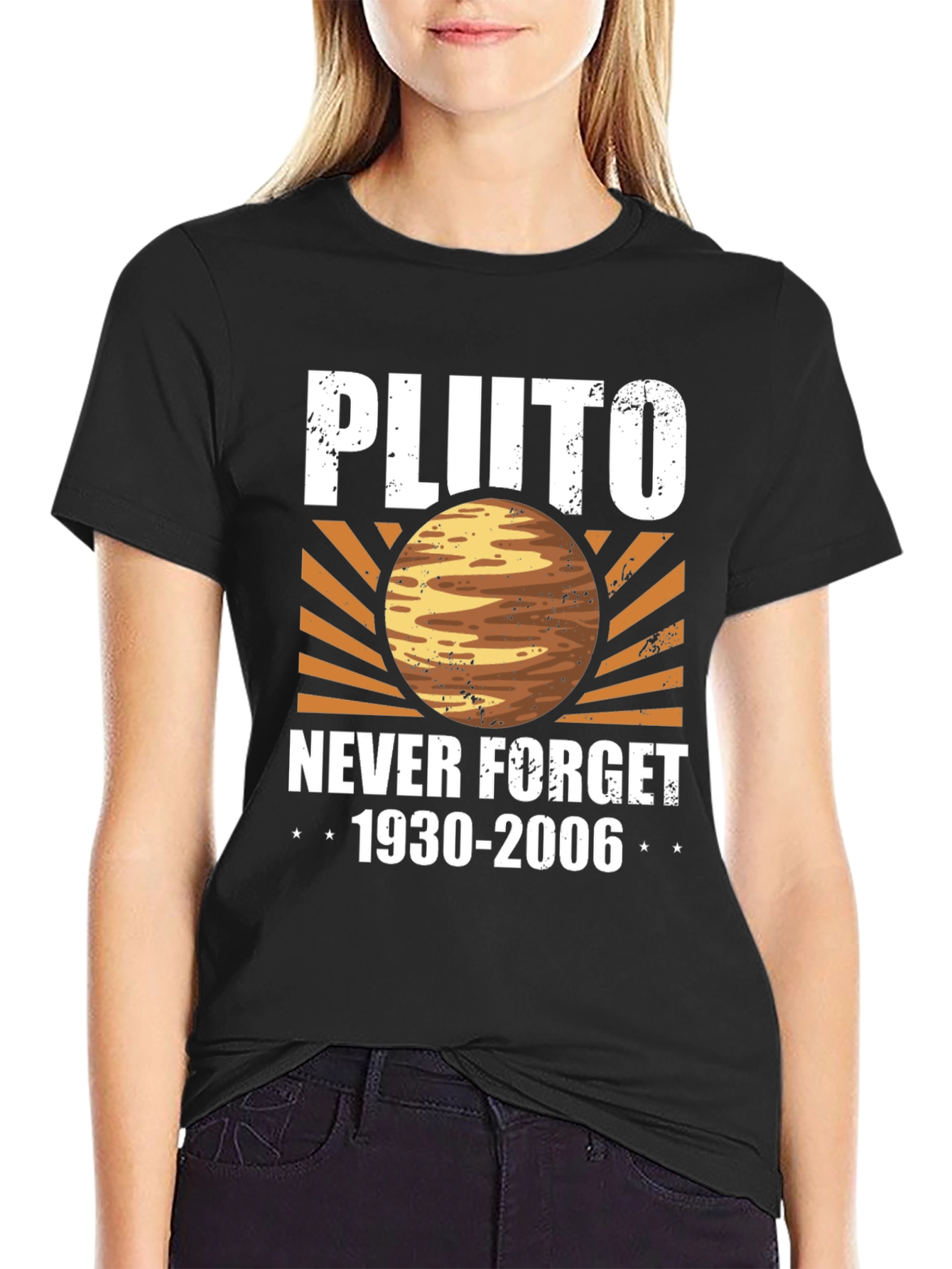 Pluto Never Forget T-Shirt - Retro Graphic Tee