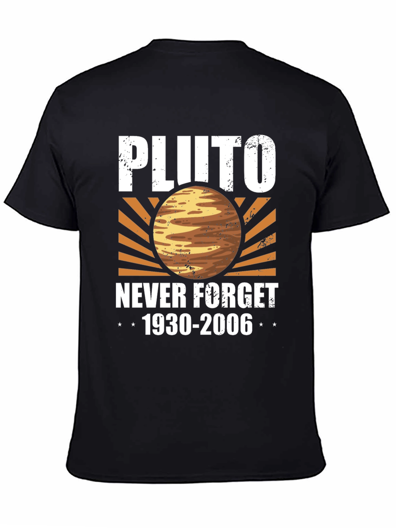 Pluto Never Forget T-Shirt - Retro Graphic Tee