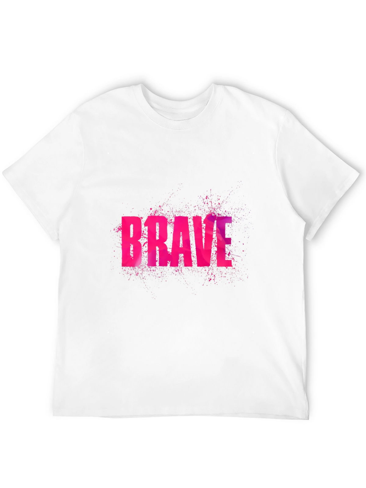 Brave Graphic Print Black T-Shirt