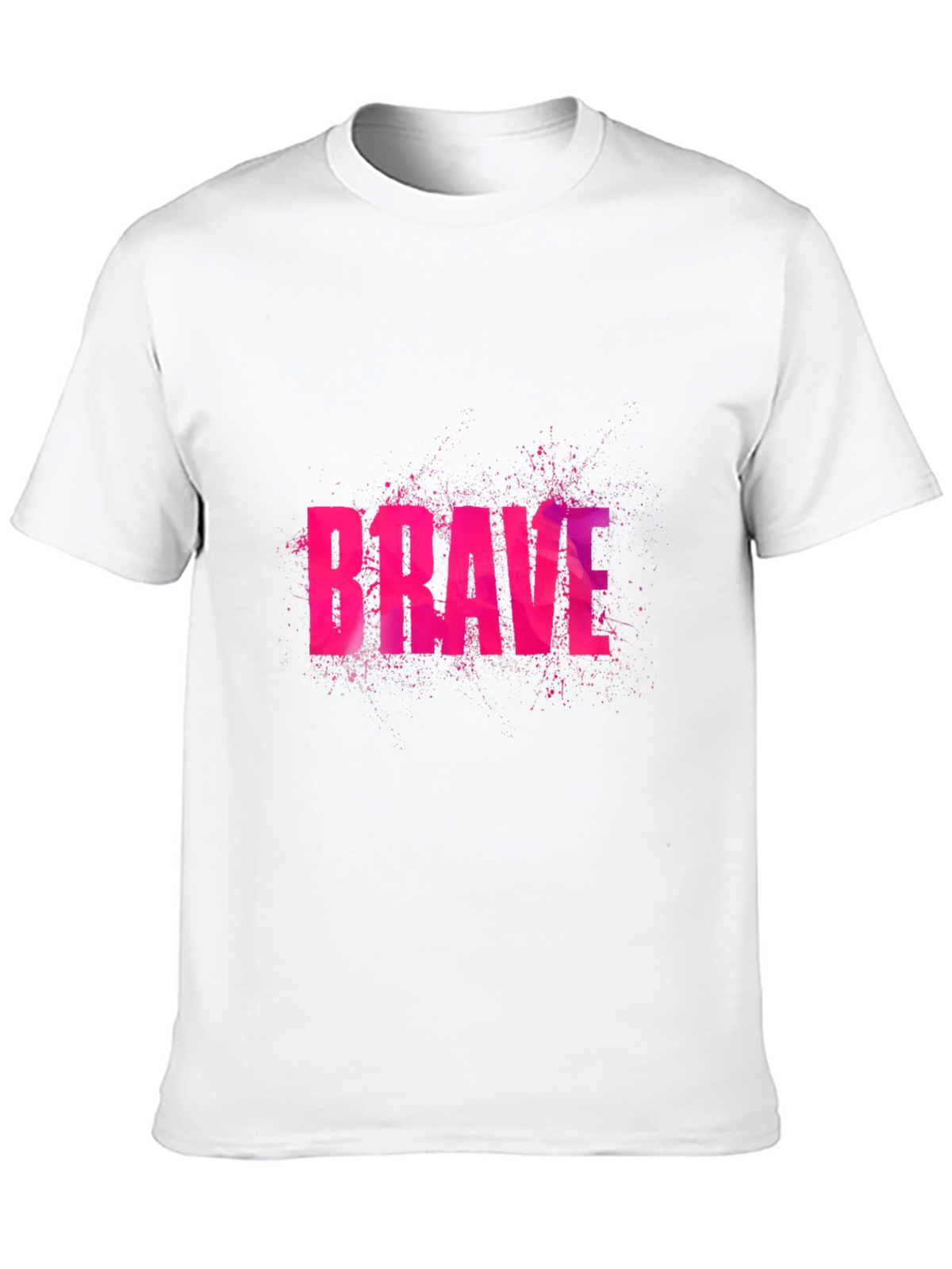 Brave Graphic Print Black T-Shirt