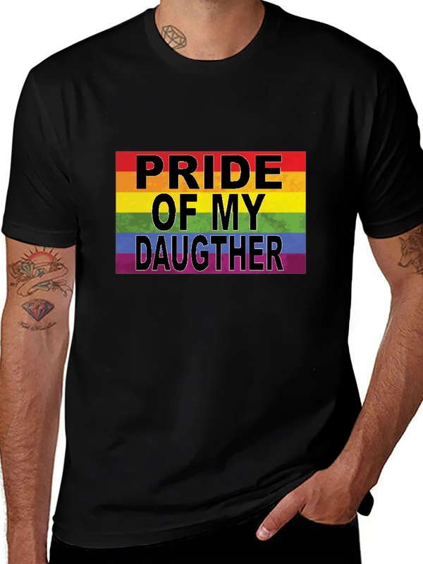 Pride of My Daughter LGBT Rainbow T-Shirt
