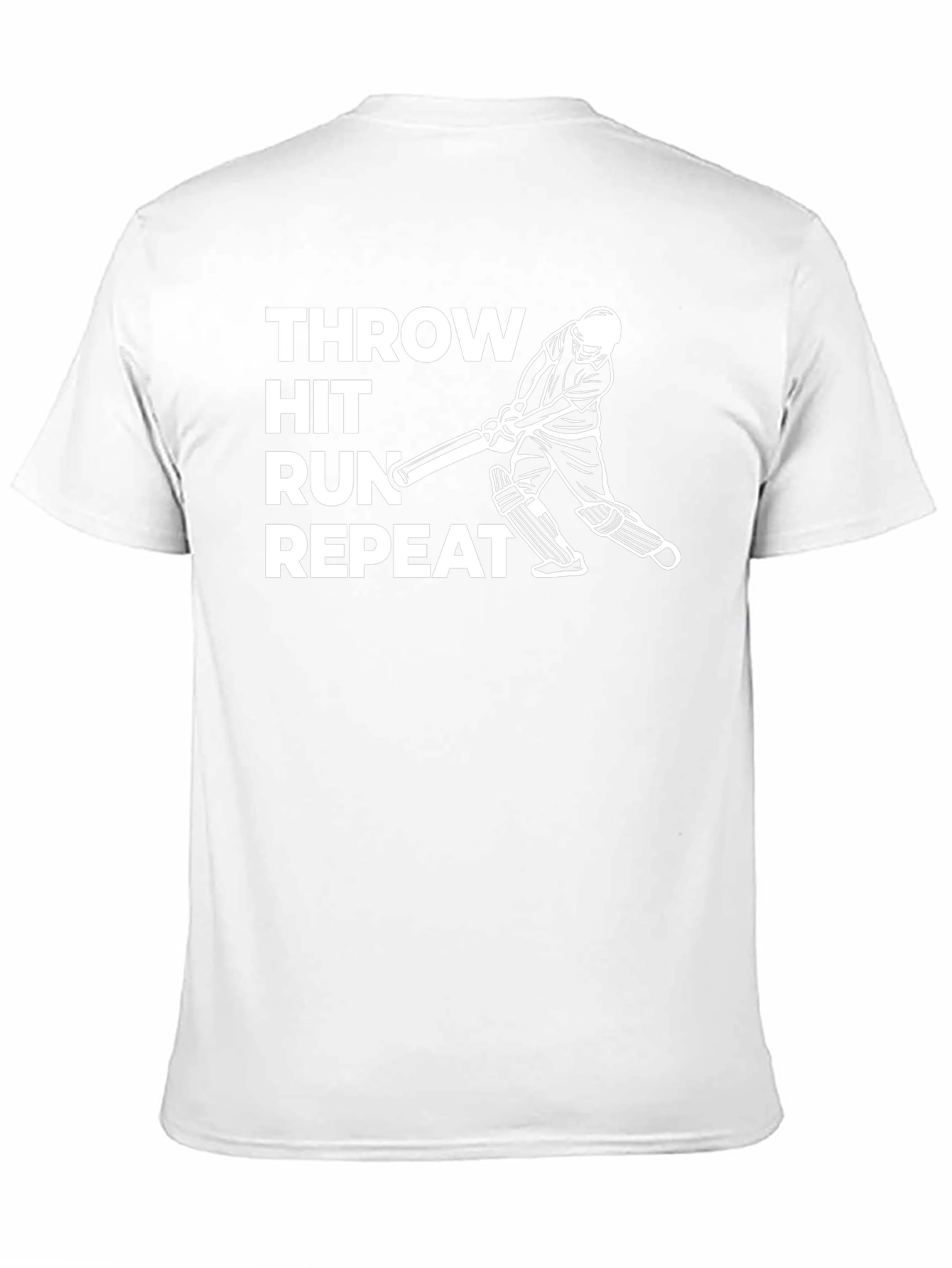 Cricket T-Shirt: Throw Hit Run Repeat
