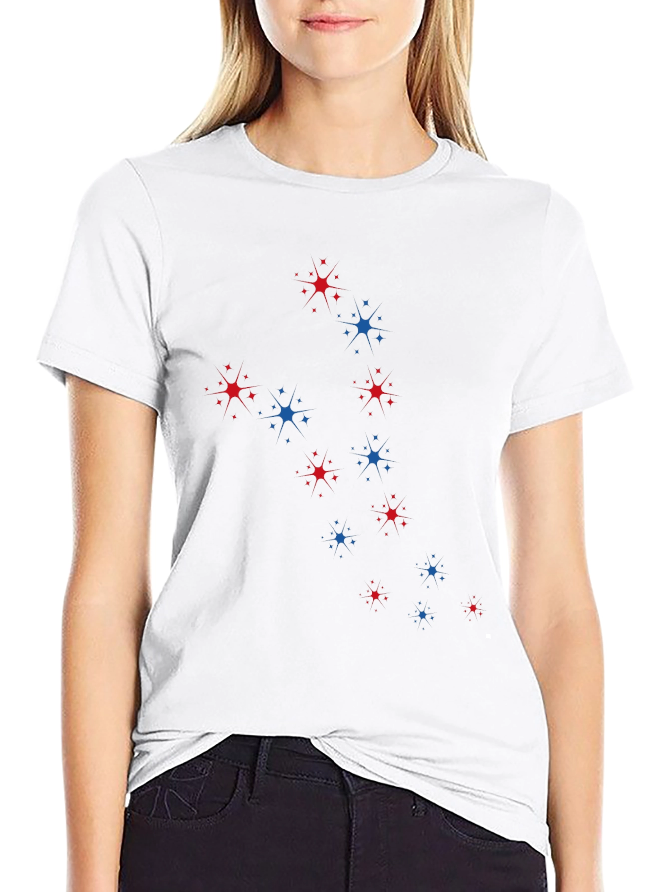 Stars & Sparkle Mens Black T-Shirt