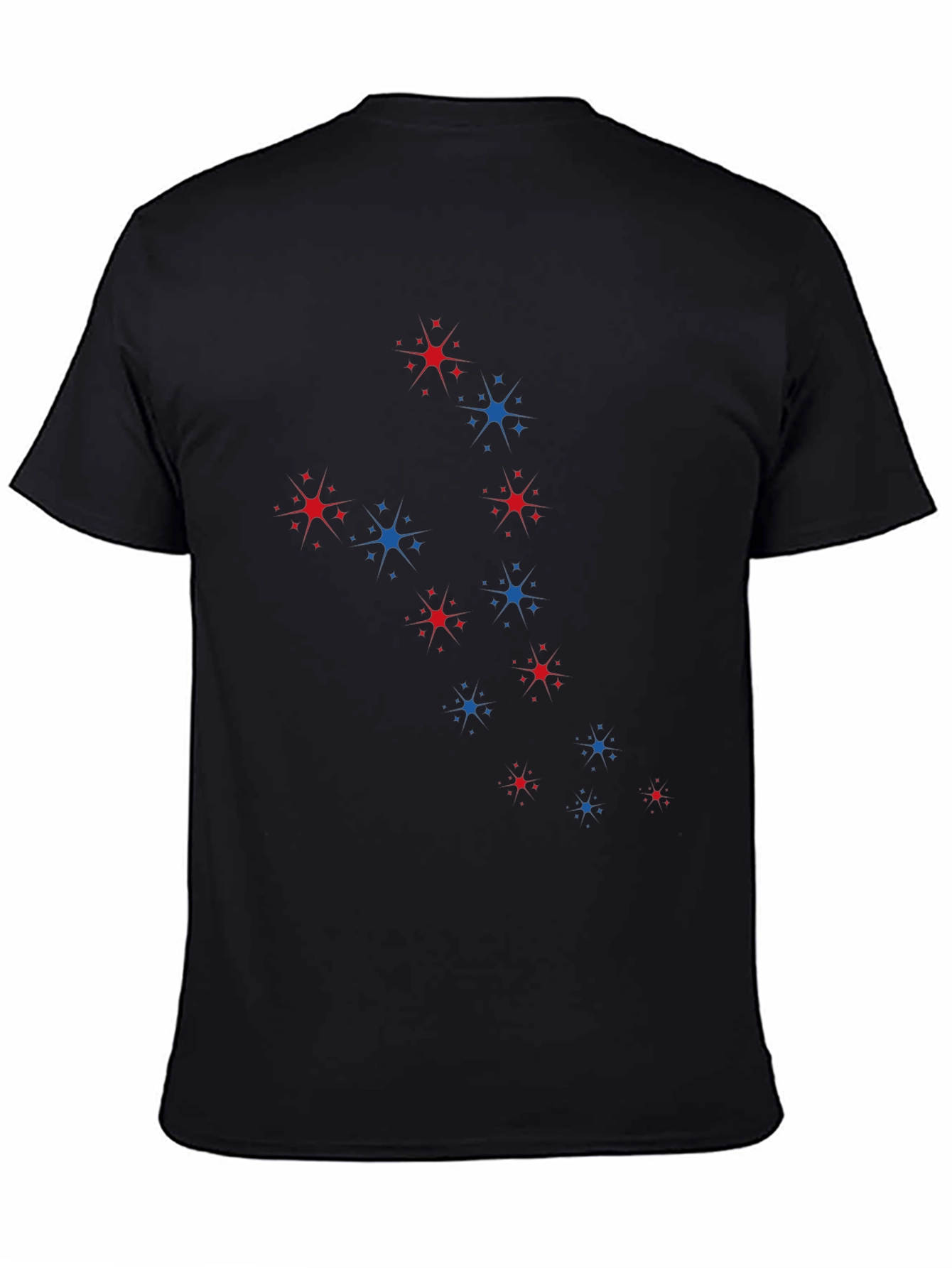 Stars & Sparkle Mens Black T-Shirt