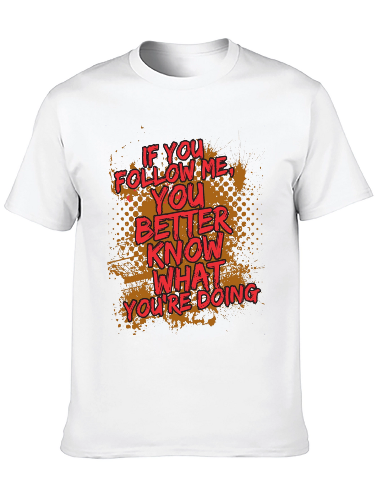 Follow Me Graphic Print Crewneck T-Shirt