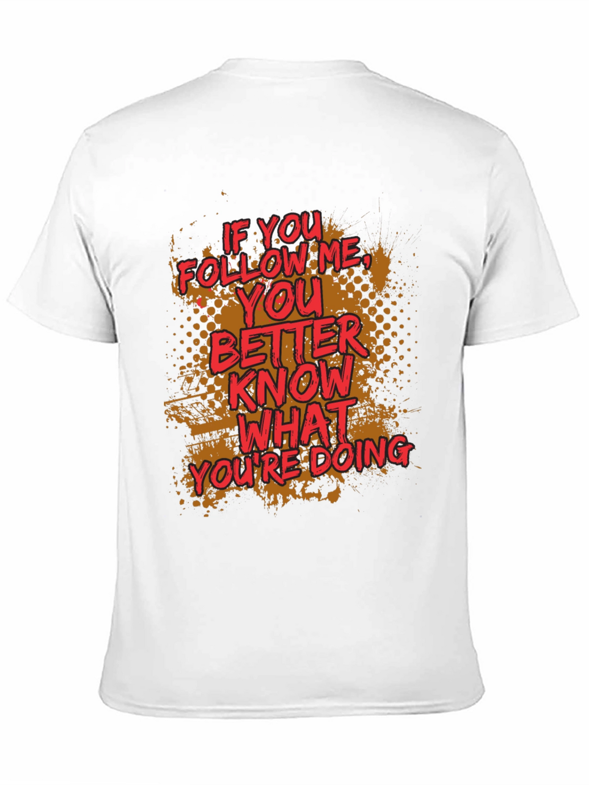 Follow Me Graphic Print Crewneck T-Shirt