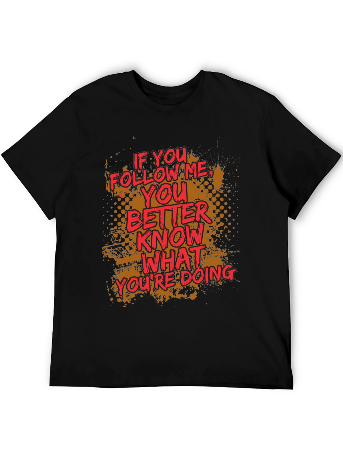 Follow Me Graphic Print Crewneck T-Shirt
