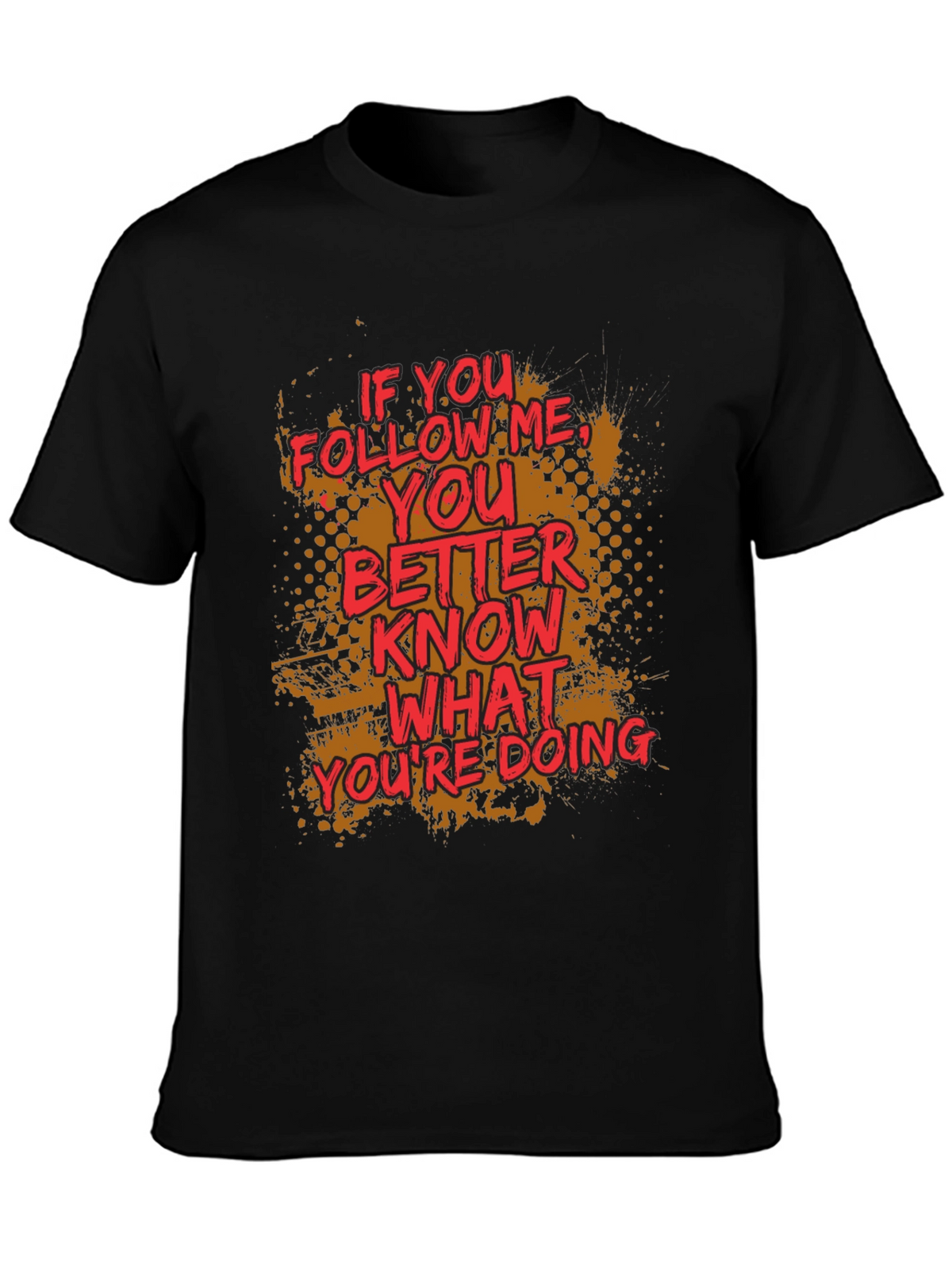 Follow Me Graphic Print Crewneck T-Shirt