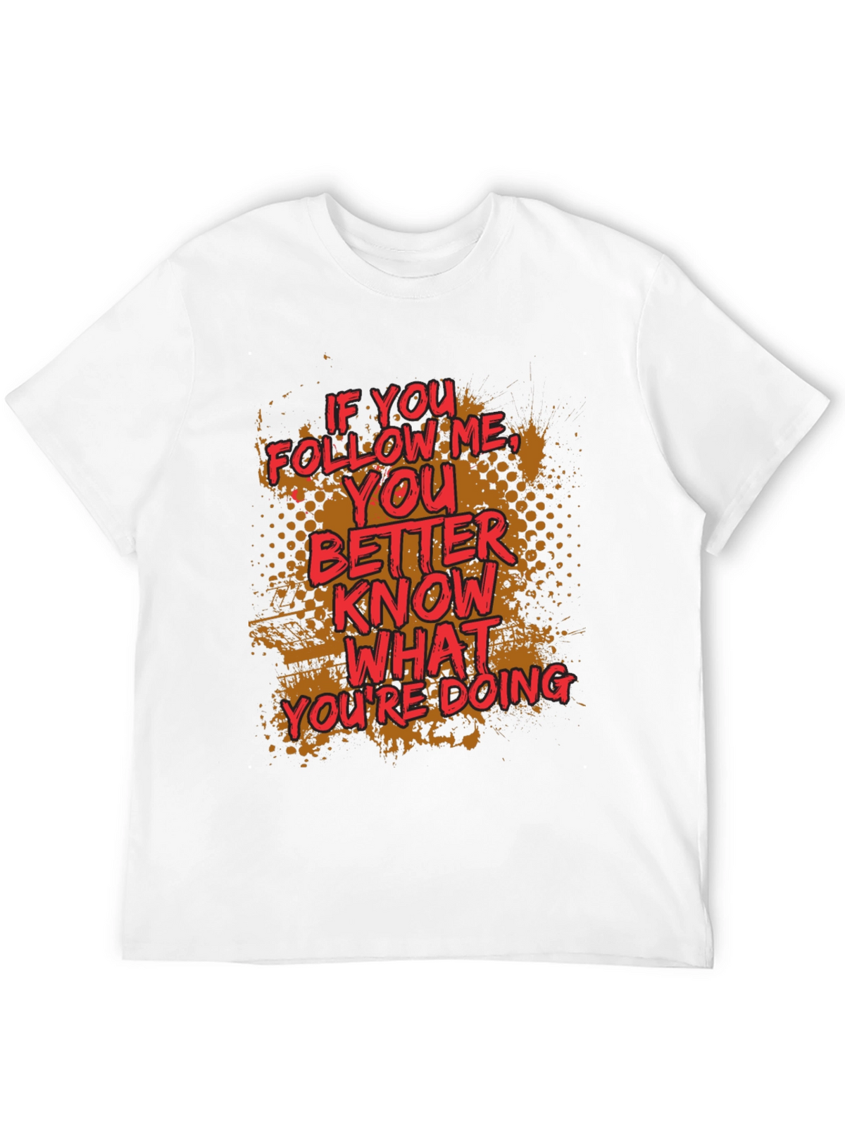 Follow Me Graphic Print Crewneck T-Shirt