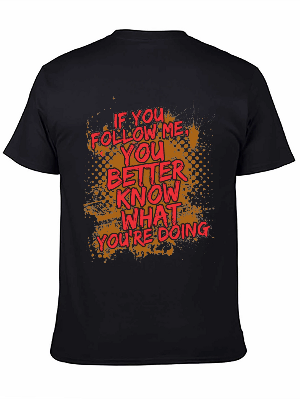 Follow Me Graphic Print Crewneck T-Shirt