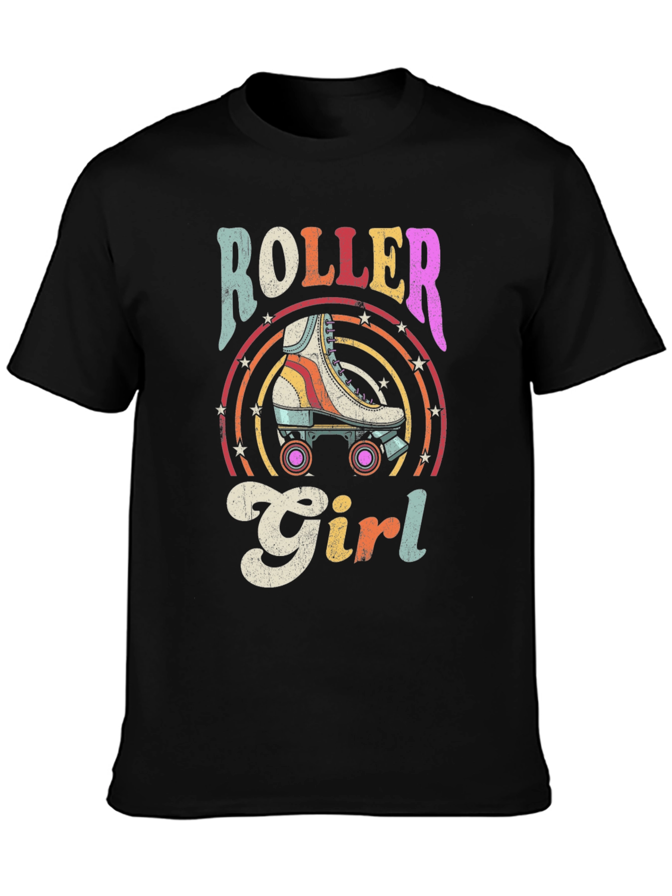 Retro Roller Girl Graphic Tee