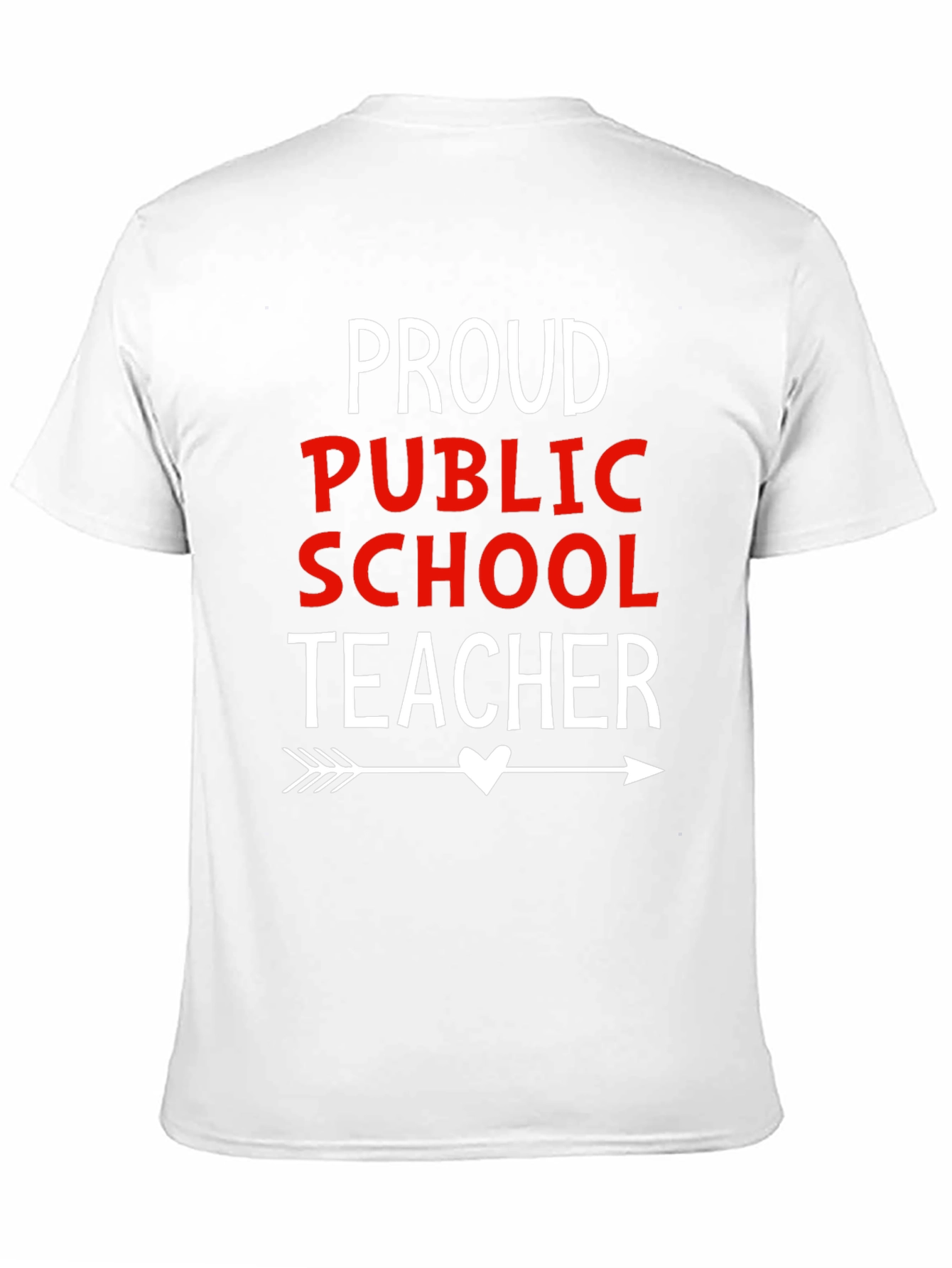 Proud Public School Teacher Graphic T-Shirt