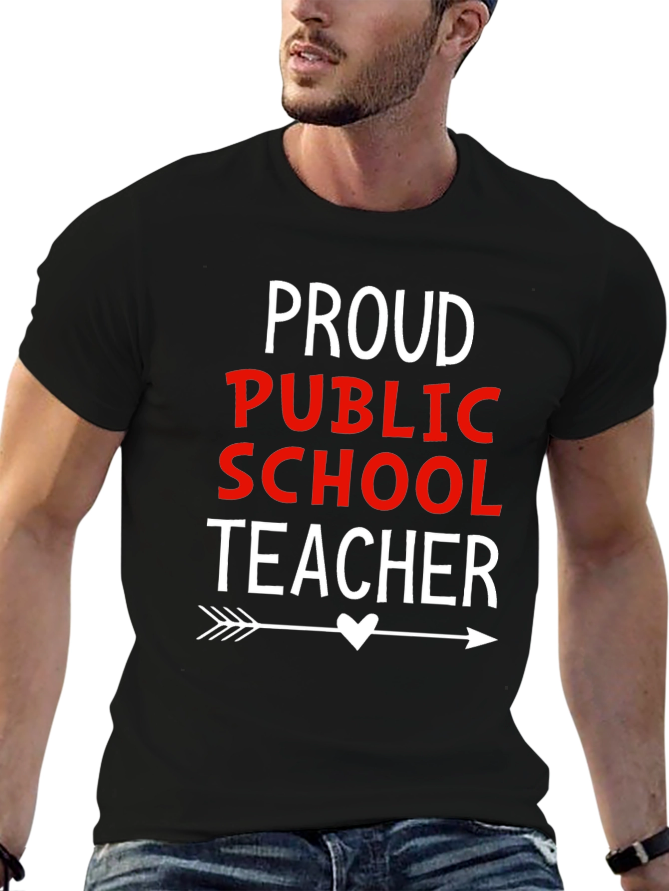 Proud Public School Teacher Graphic T-Shirt