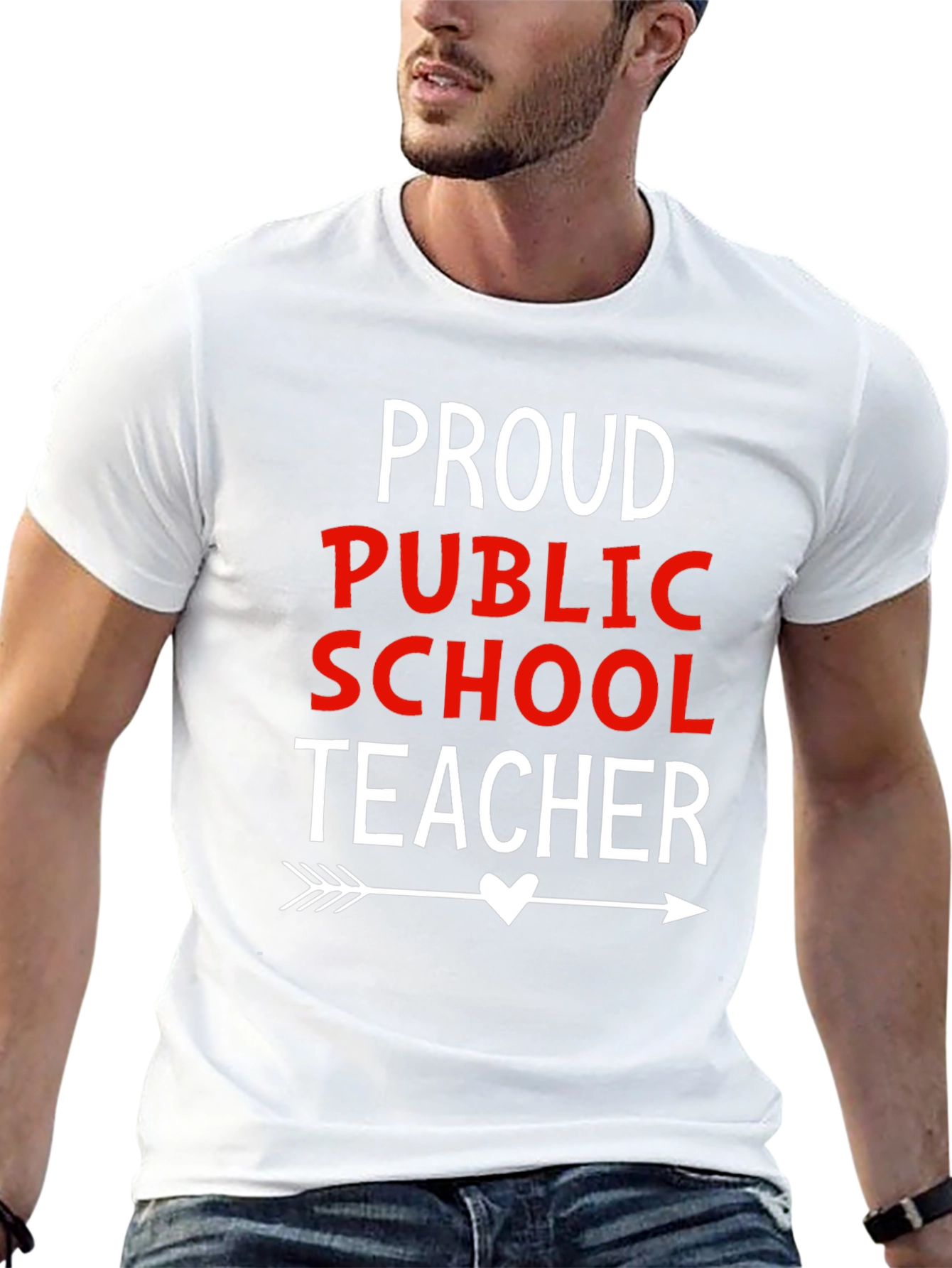 Proud Public School Teacher Graphic T-Shirt