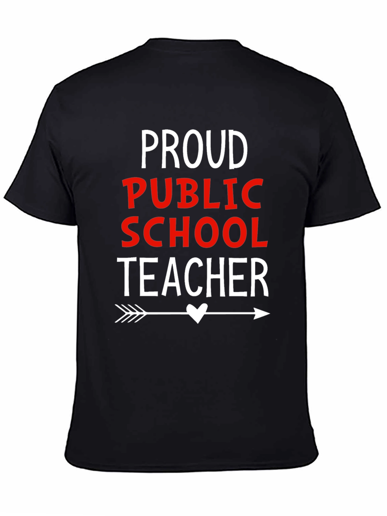 Proud Public School Teacher Graphic T-Shirt