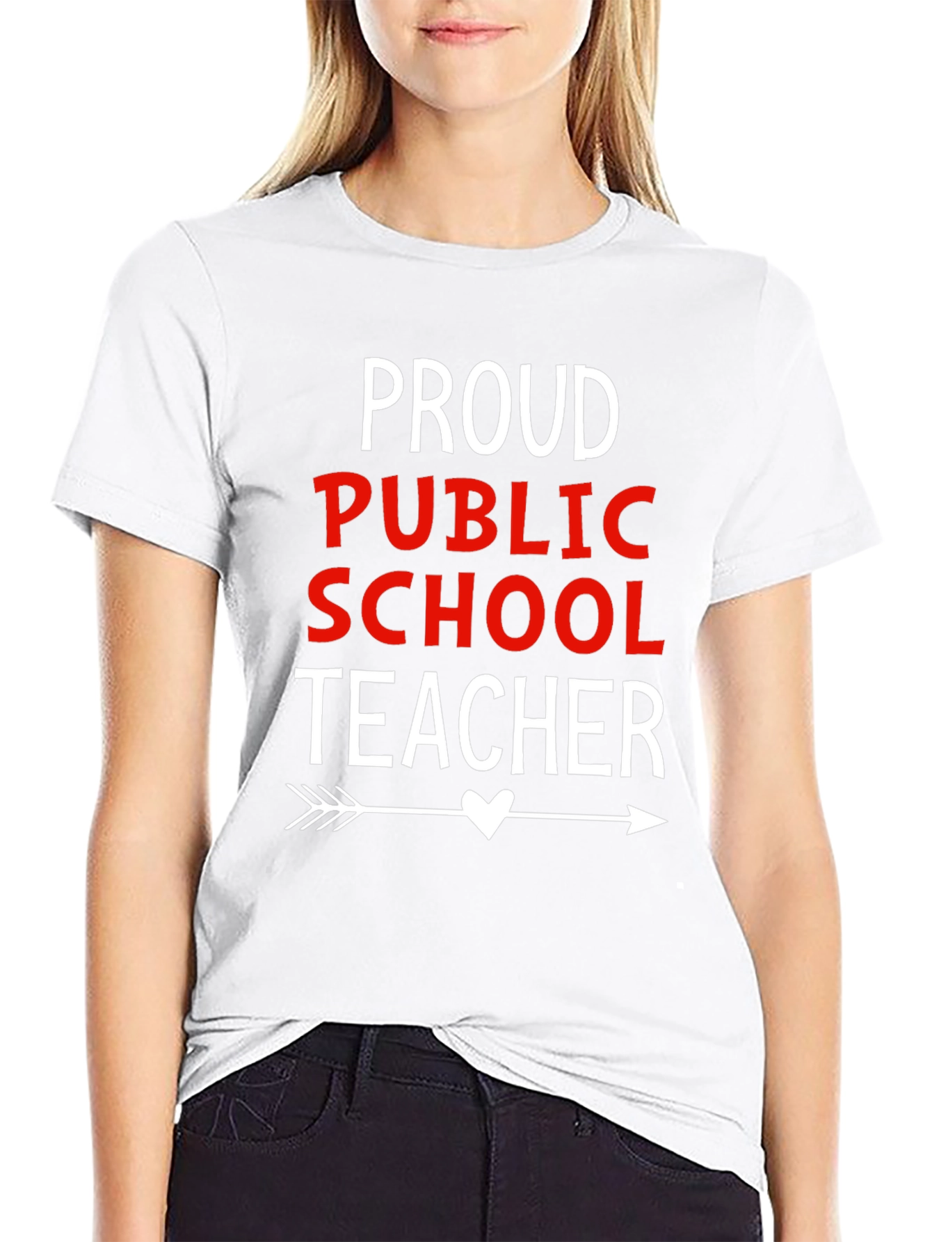 Proud Public School Teacher Graphic T-Shirt