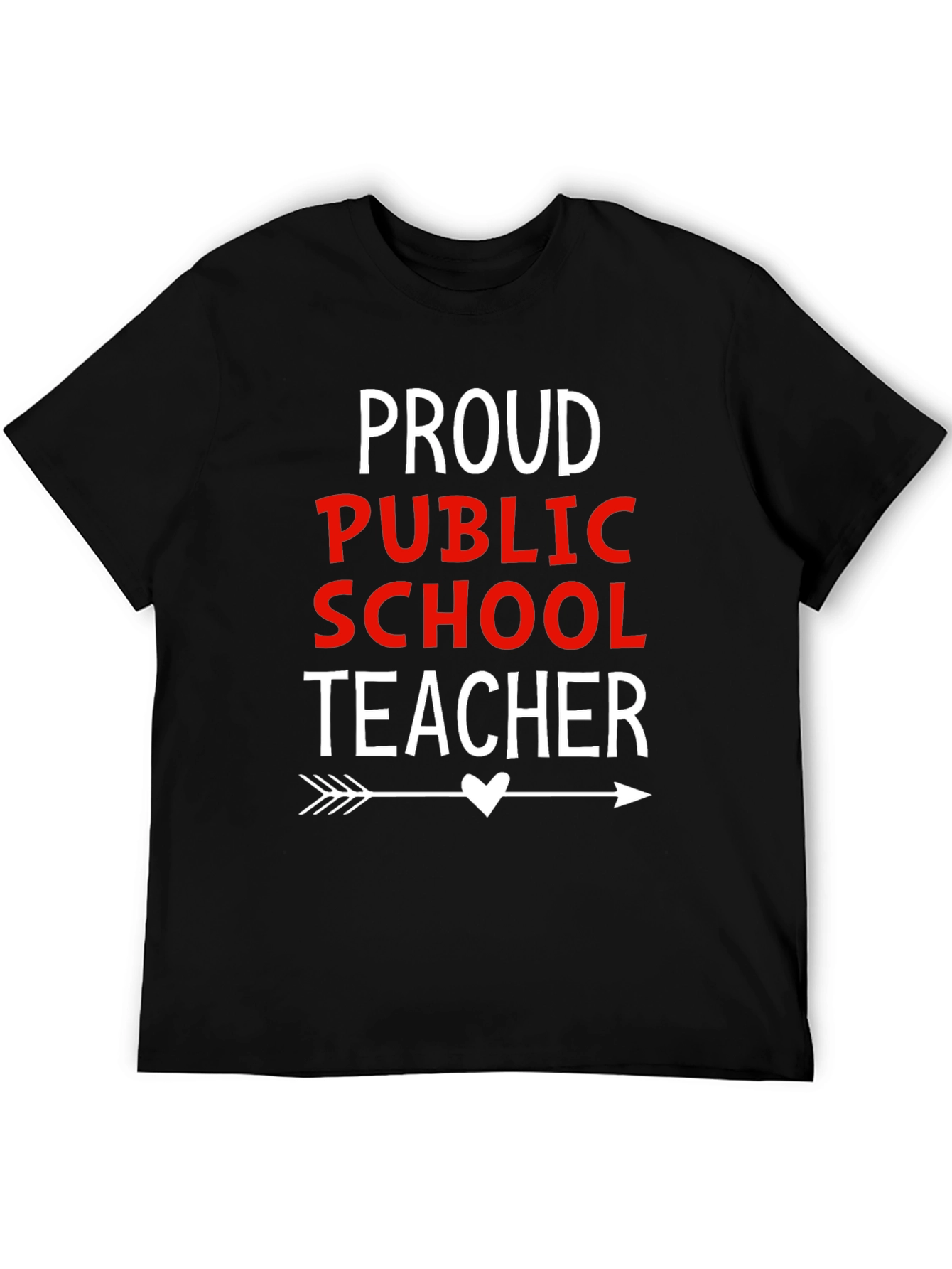 Proud Public School Teacher Graphic T-Shirt