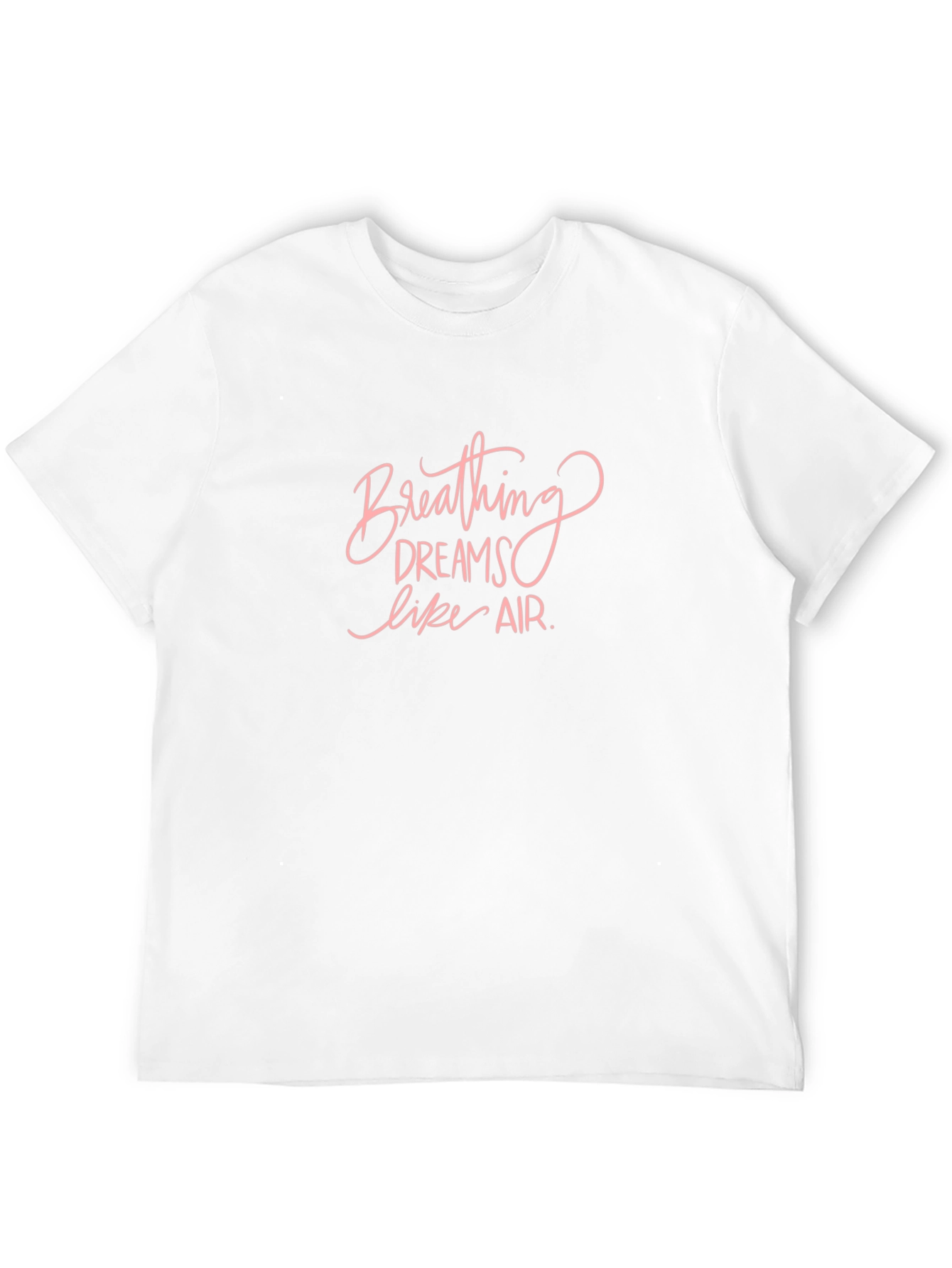Breathing Dreams Like Air Black Graphic T-Shirt
