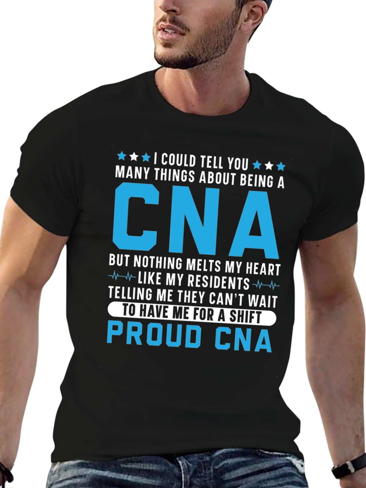 Proud CNA T-Shirt for Caregivers