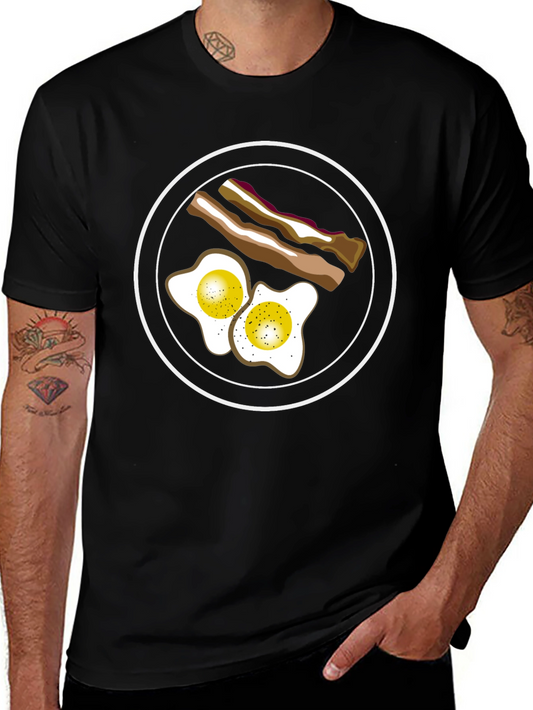 Breakfast T-Shirt: Eggs & Bacon Graphic Tee