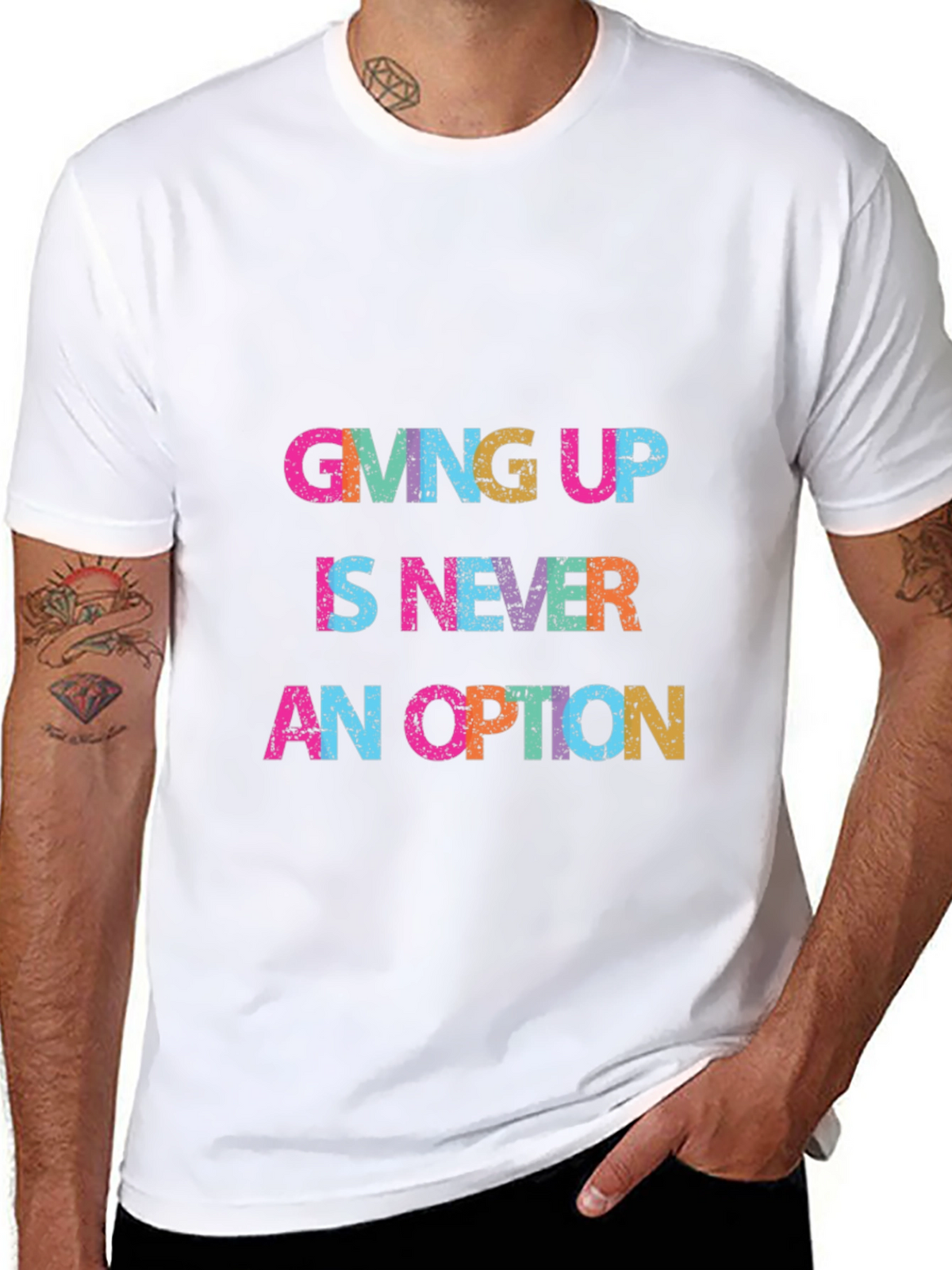 Giving Up Is Never An Option Graphic Tee