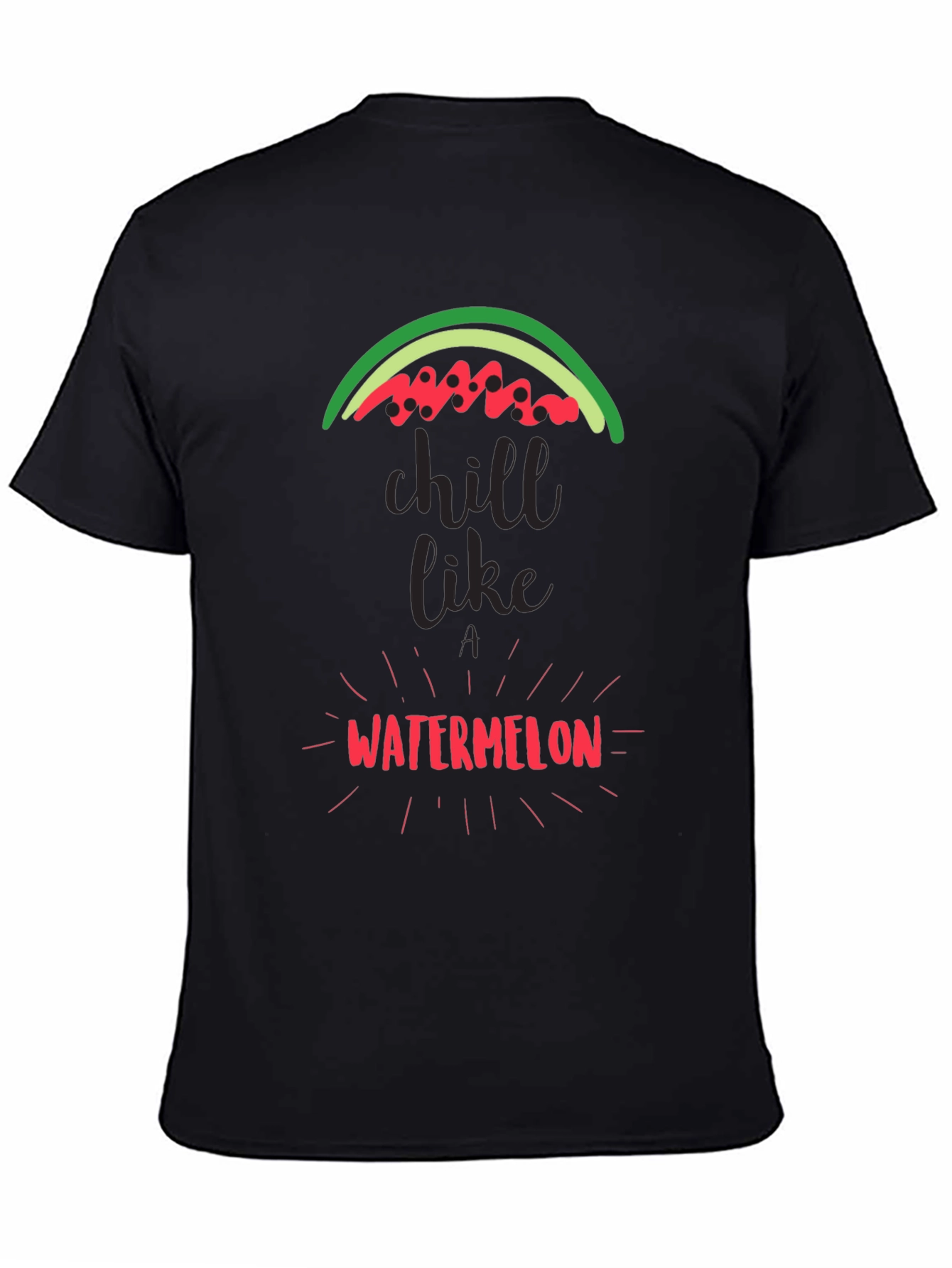 Chill Like Watermelon Black Graphic Tee
