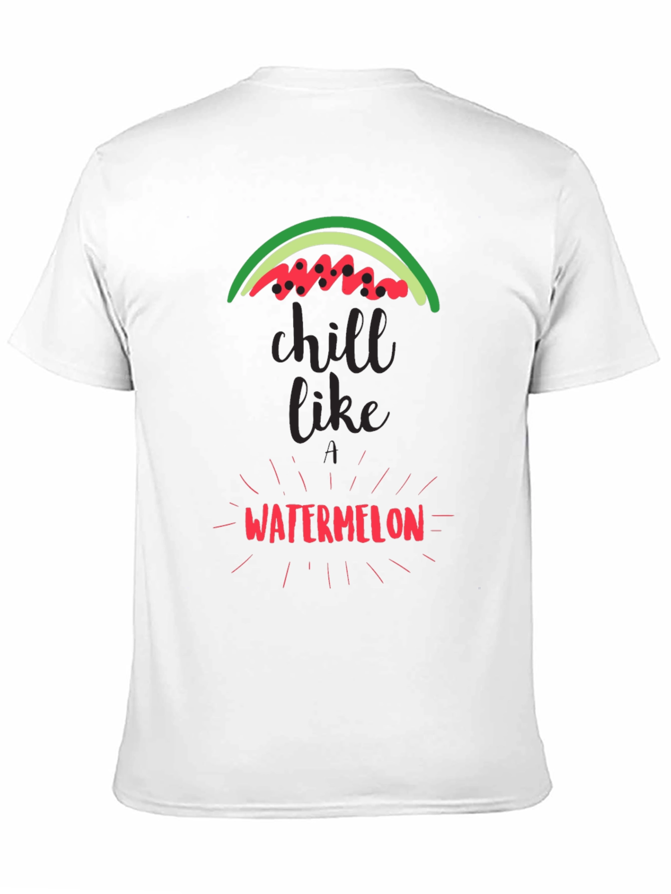 Chill Like Watermelon Black Graphic Tee