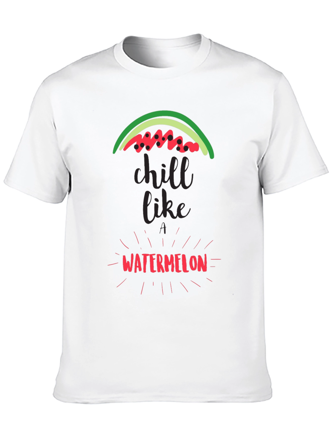 Chill Like Watermelon Black Graphic Tee