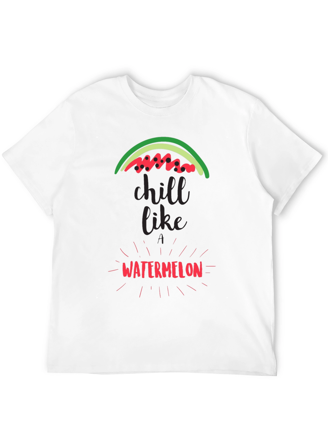 Chill Like Watermelon Black Graphic Tee
