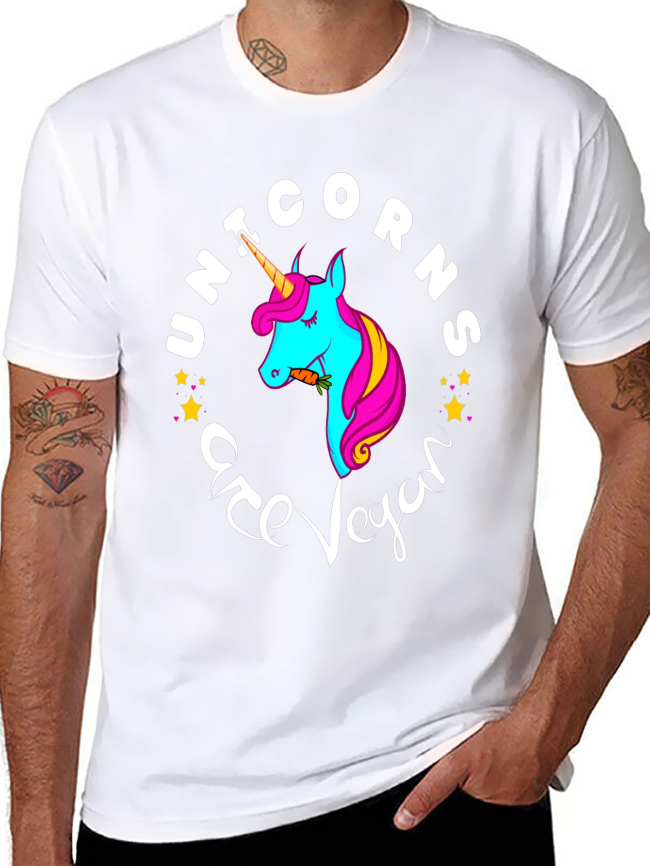 Unicorns Are Vegan Graphic T-Shirt