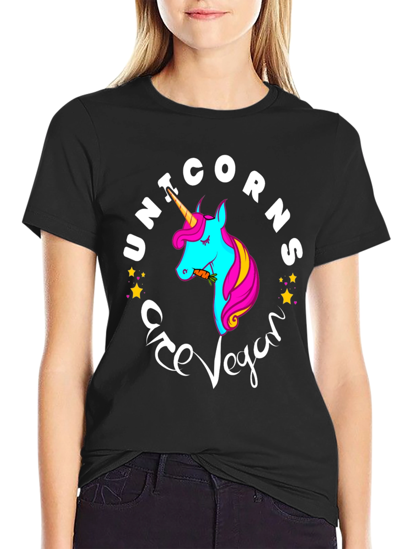 Unicorns Are Vegan Graphic T-Shirt
