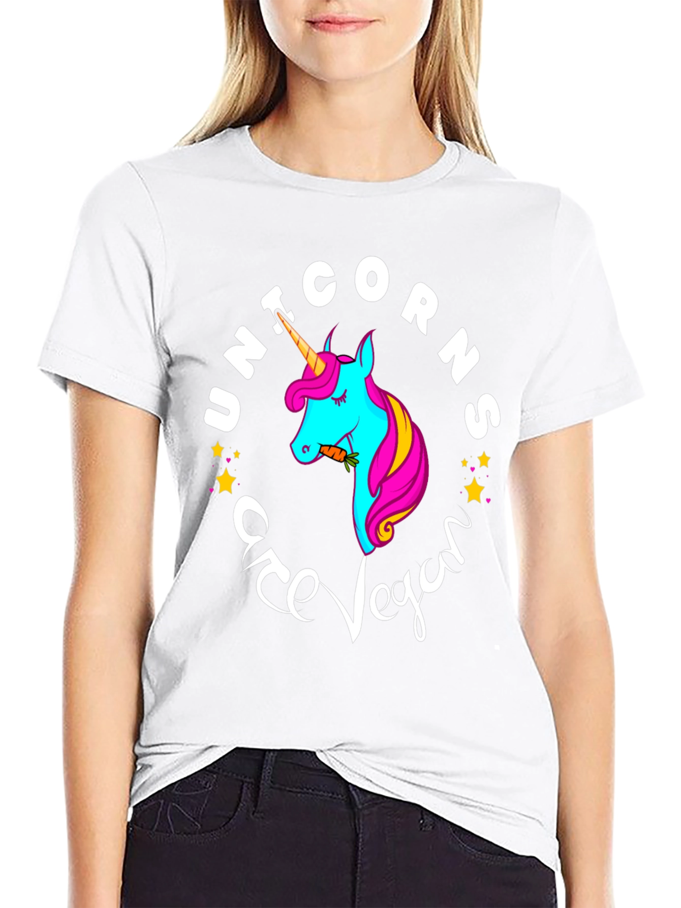 Unicorns Are Vegan Graphic T-Shirt